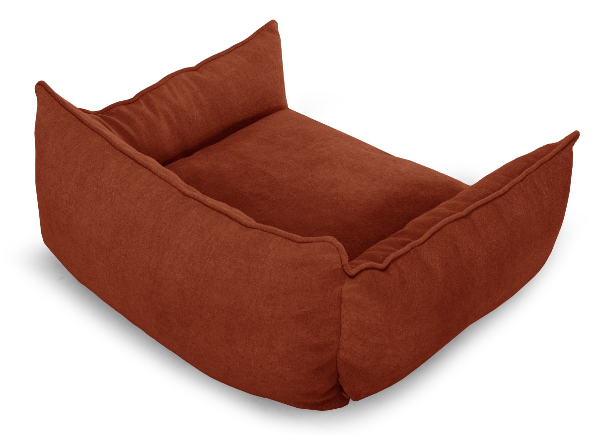 Bobochic Pluto Hundekorb Strukturstoff Orange, Größe XXL (123 cm)
