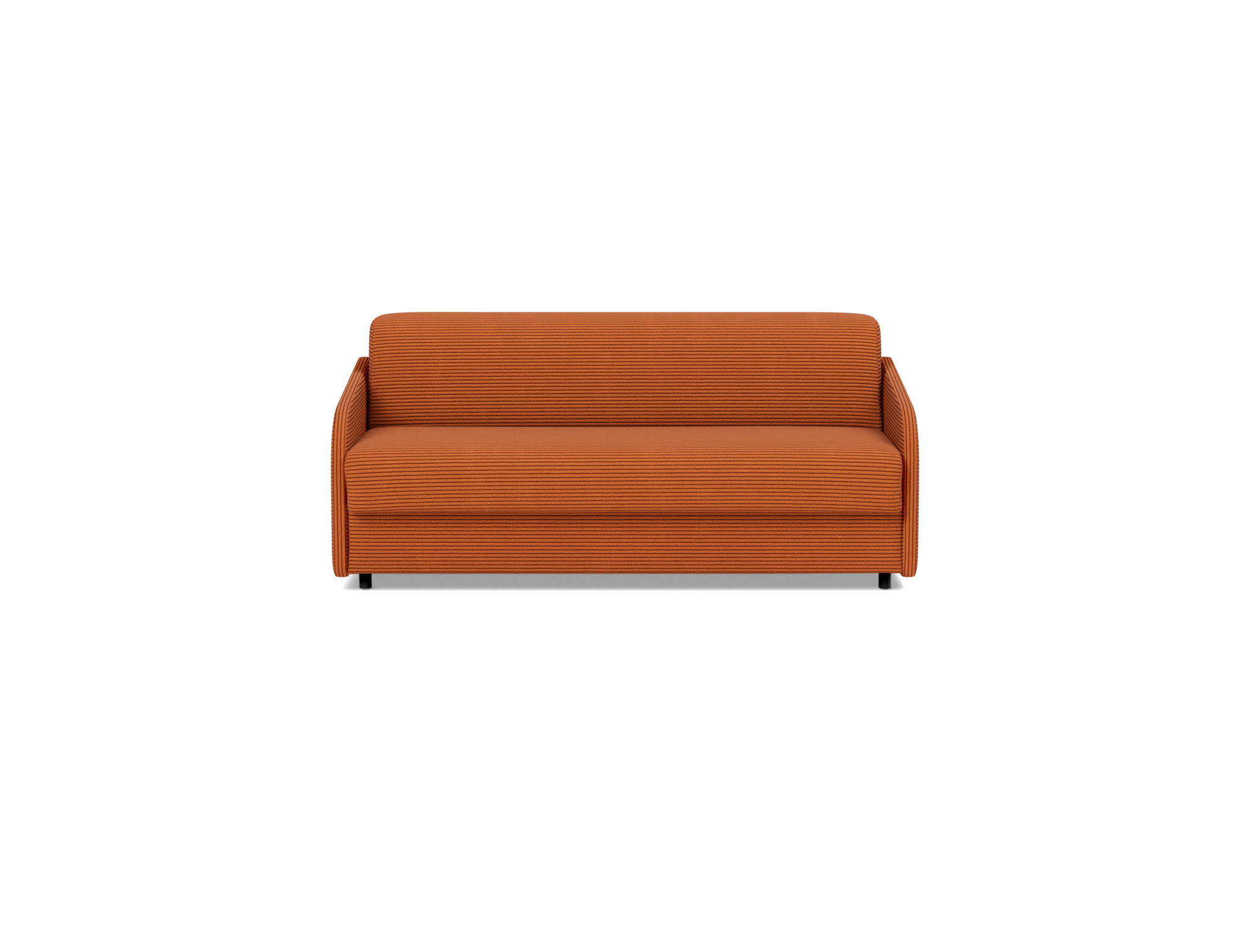 Schlafsofa Eivor mit Memory-Matratze 140 Kord Corduroy 595-Burnt-Orange