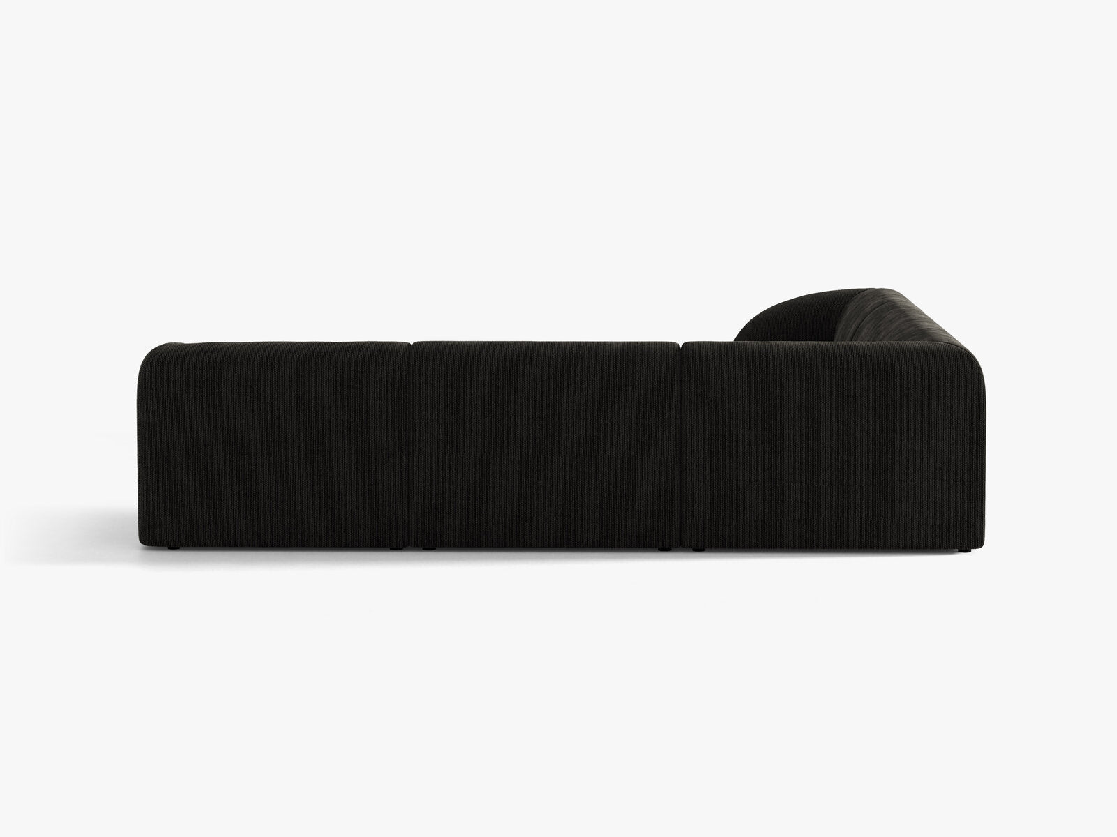 Micadoni 5-Sitzer Symmetrisches Ecksofa Miley Chenille Eden Anthrazit