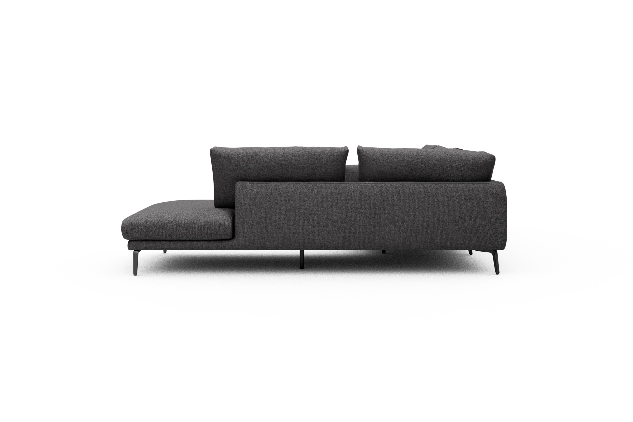 Ecksofa Karl Relax-Ecke rechts mit 2,5-Sitzer Sama-Antracite
