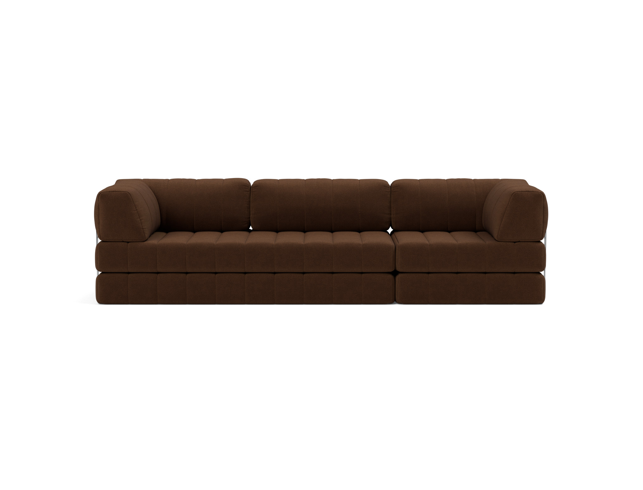 Schlafsofa CozyPad Grand mit Armlehnen Strukturierter Stoff Taura 359-Cappuccino