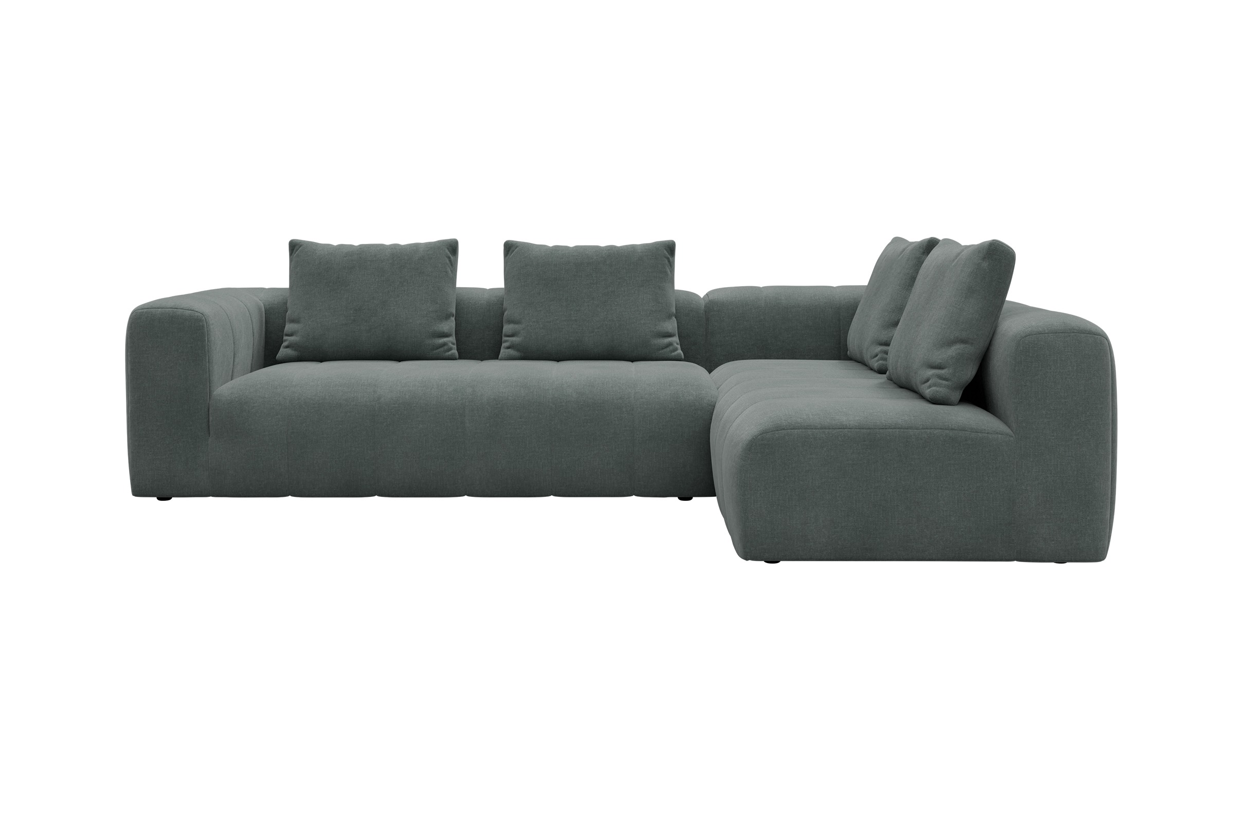 Hugo 2x 2,5-Sitzer Armlehne links Smooth-Silver-Grey moebelfaktor