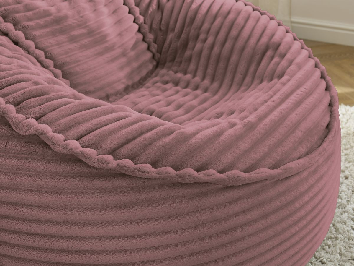 Bobochic Socrate Pouf Breitcord weich Rosa