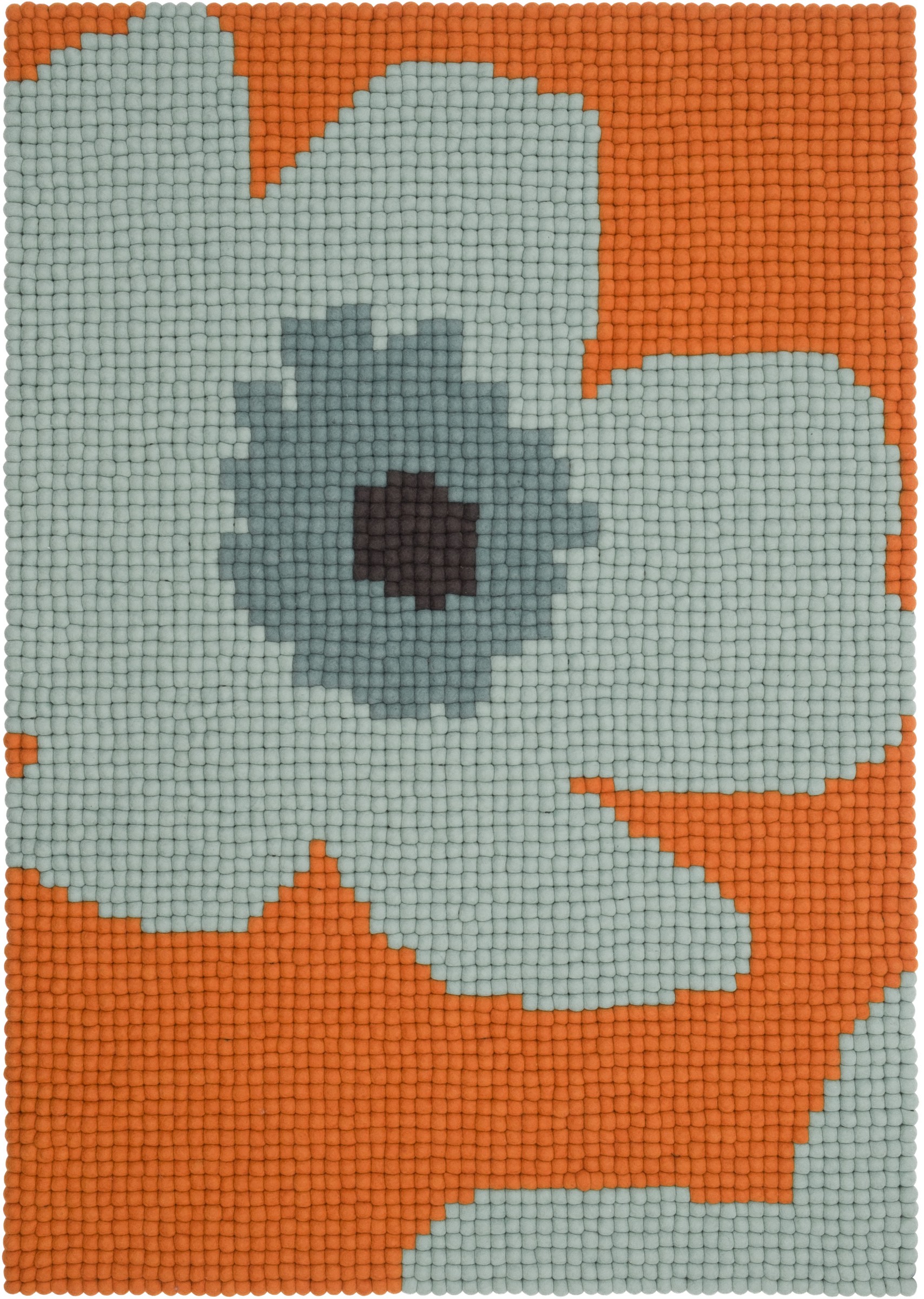 myfelt Anny Filzkugelteppich Türkis