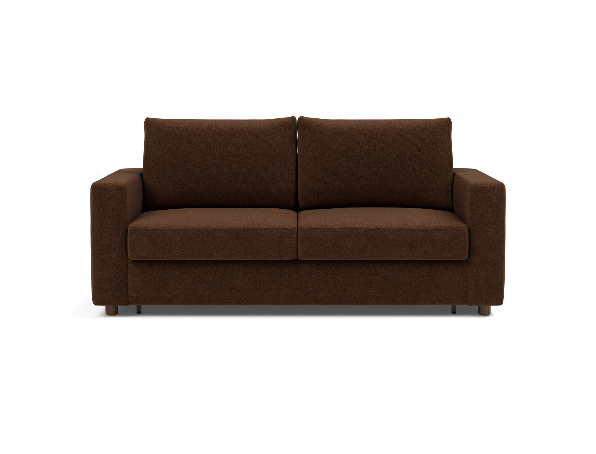 Schlafsofa Neah mit Standard-Armlehnen 160 Strukturierter Stoff Taura 359-Cappuccino