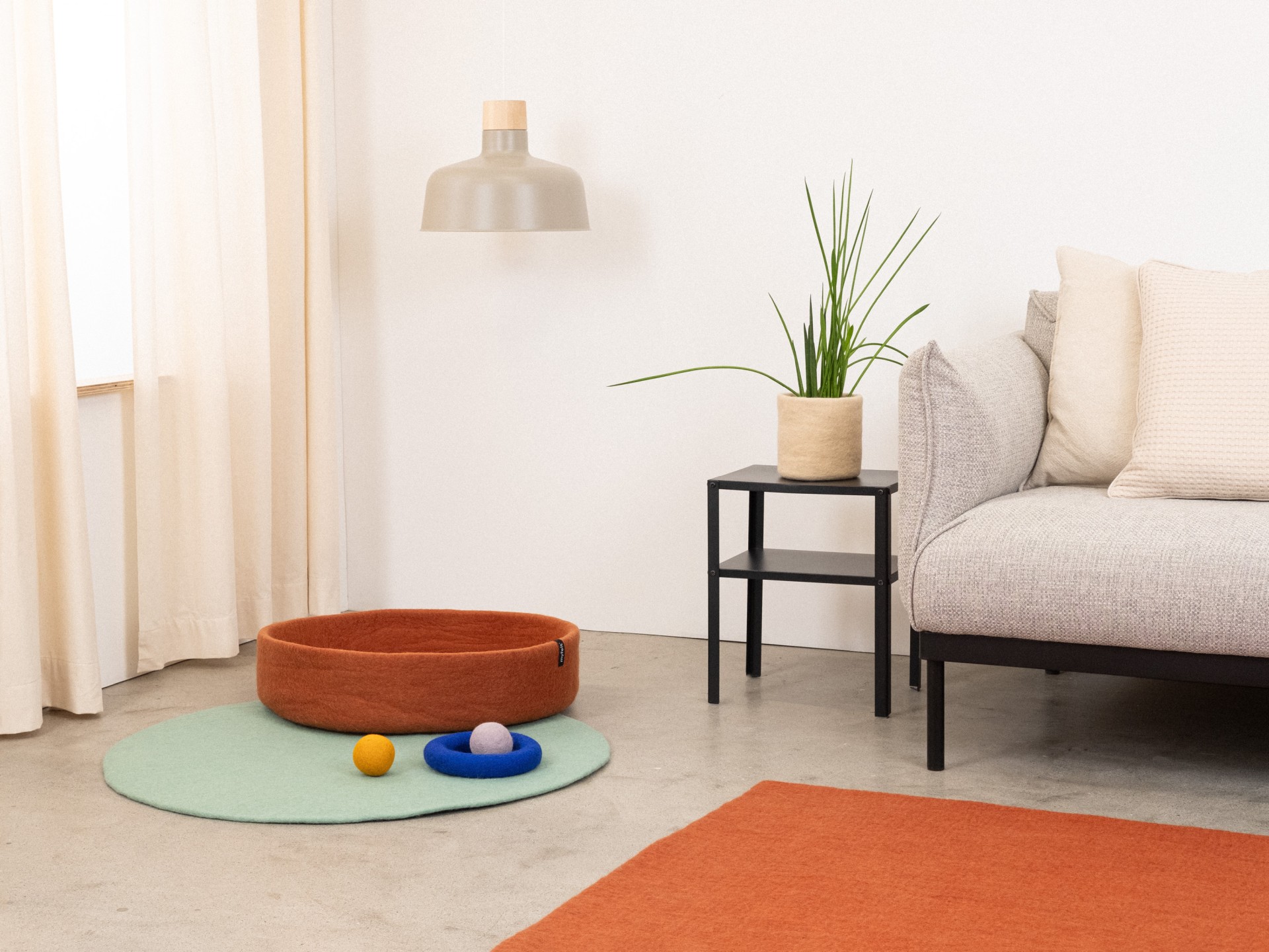 myfelt Lora Hundekorb - Inlay Beige