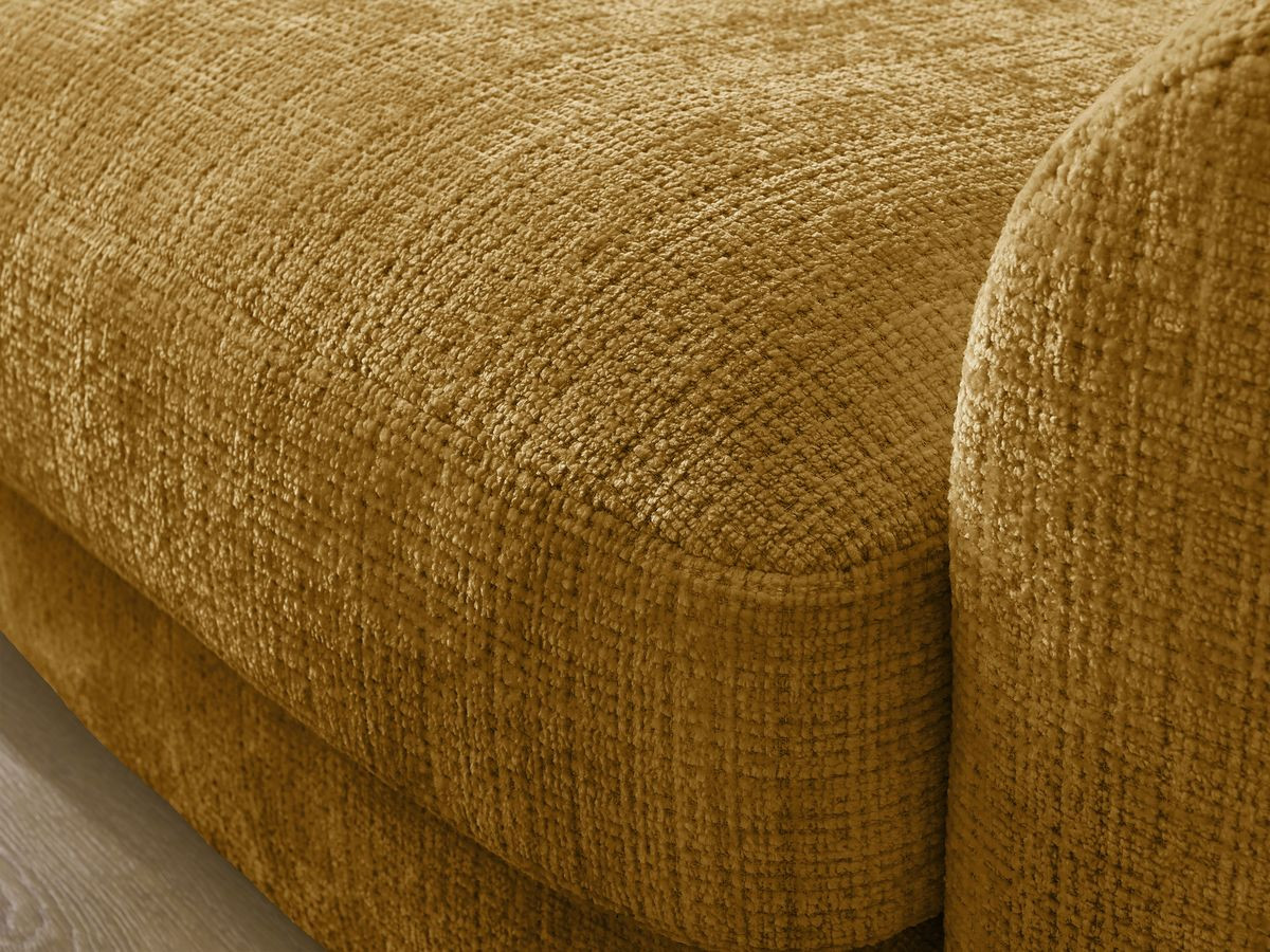 Bobochic Leonore Ecksofa Strukturstoff Gelb Ecke links