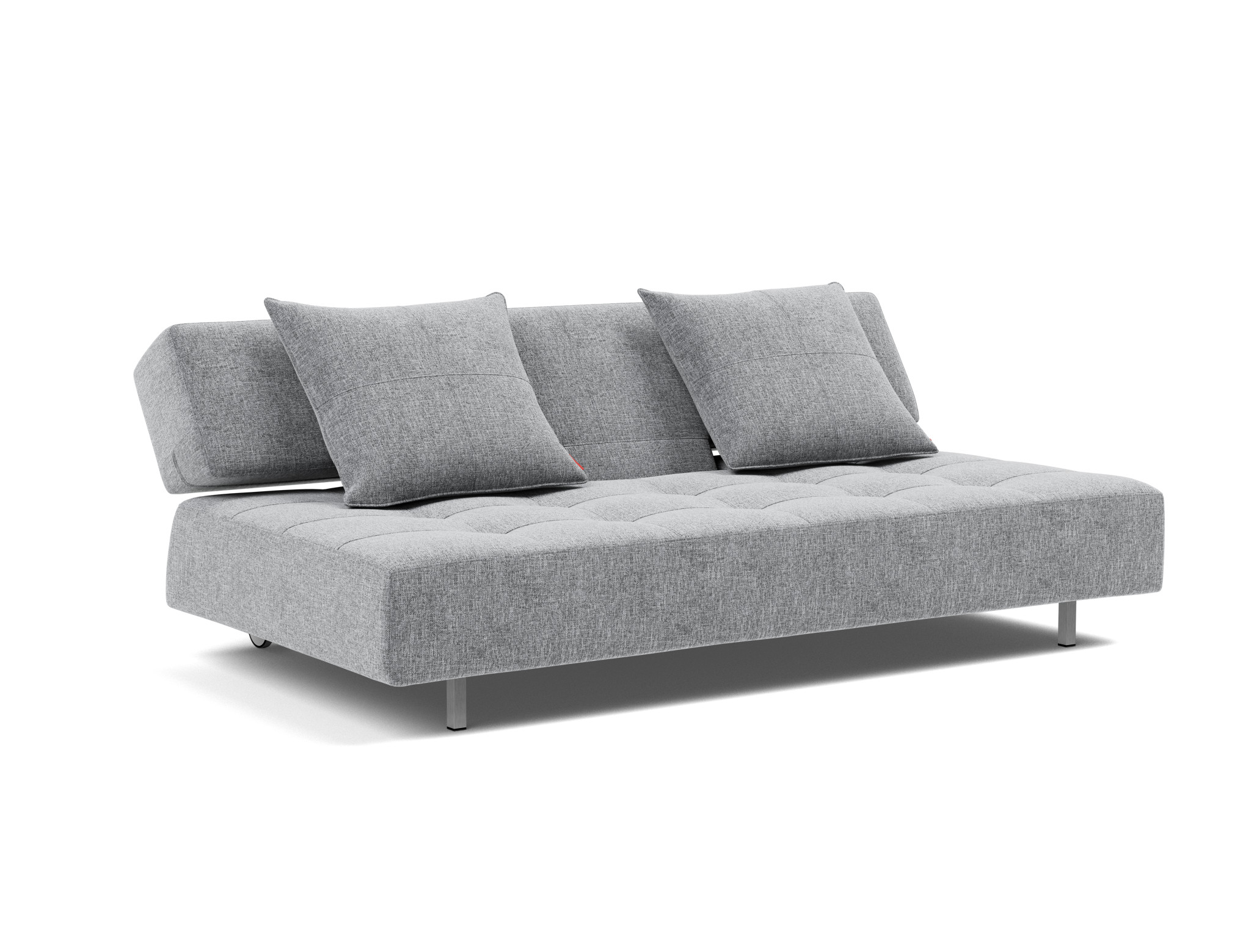 Schlafsofa Long Horn D.E.L. Strukturierter Stoff Twist 565-Granite