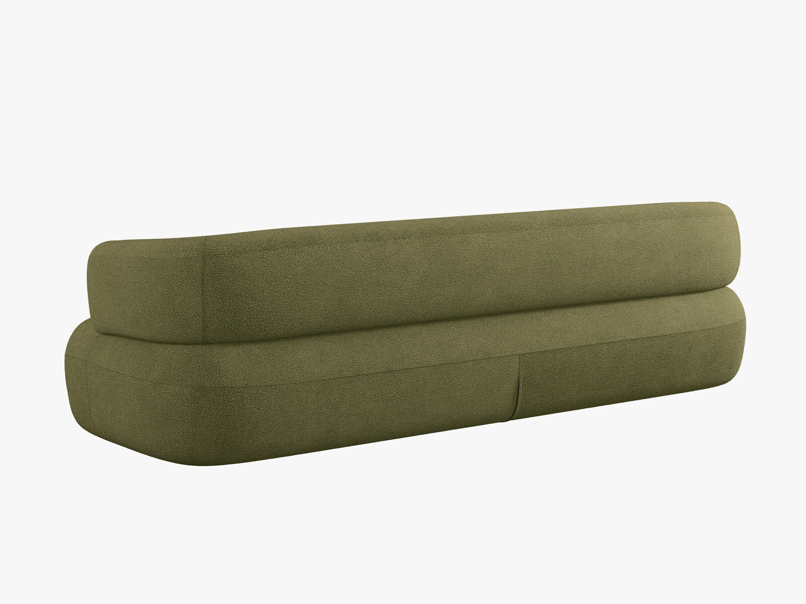 Micadoni Sofa Jenny 3-Sitzer Boucle Now or Never Grün