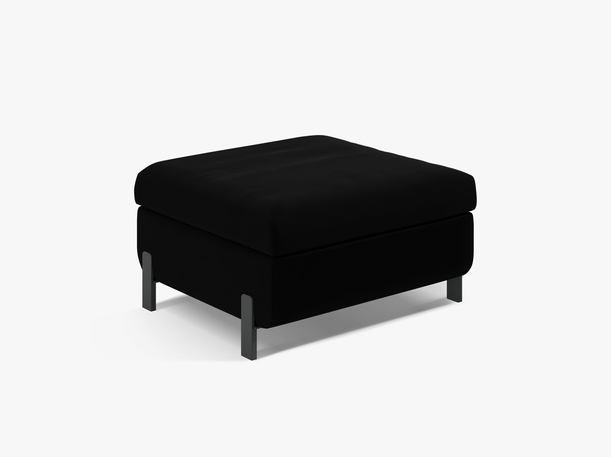 Micadoni Hocker Gloria 1-Sitzer Samt Schwarz