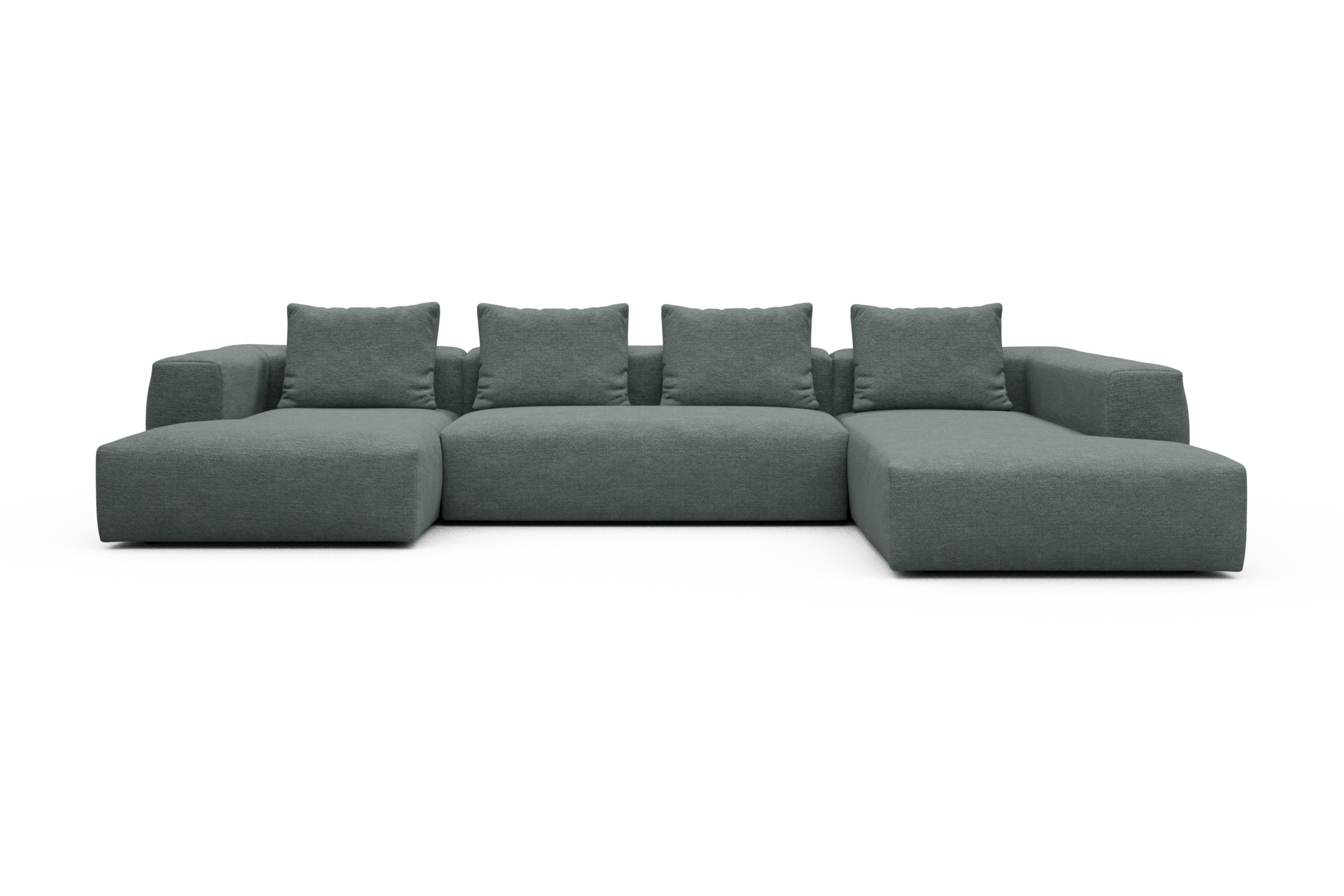 Skandi Home Wohnlandschaft Fred Relax-Ecke rechts mit 2-Sitzer und Chaiselongue links Carreno-Ice-Blue moebelfaktor