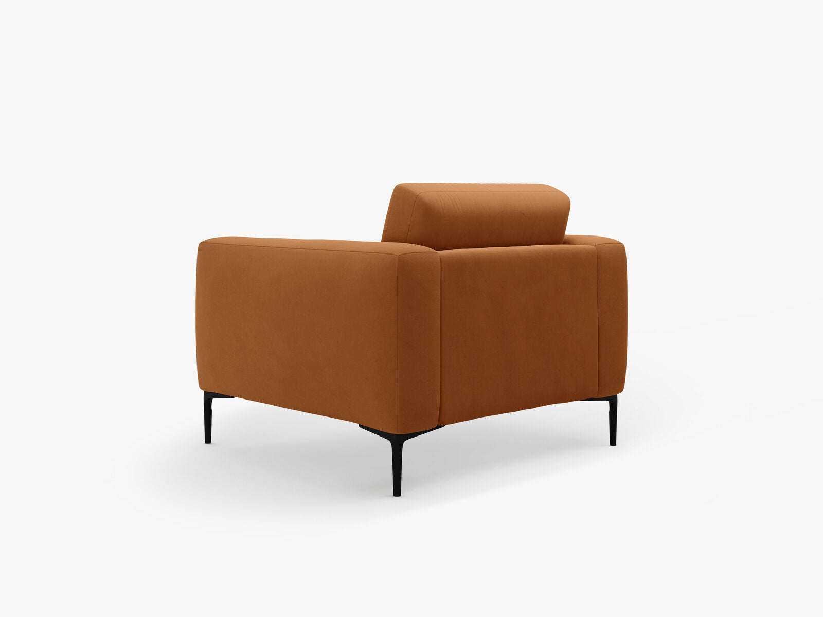 Micadoni Sessel Bemy 1-Sitzer Samt Terrakotta