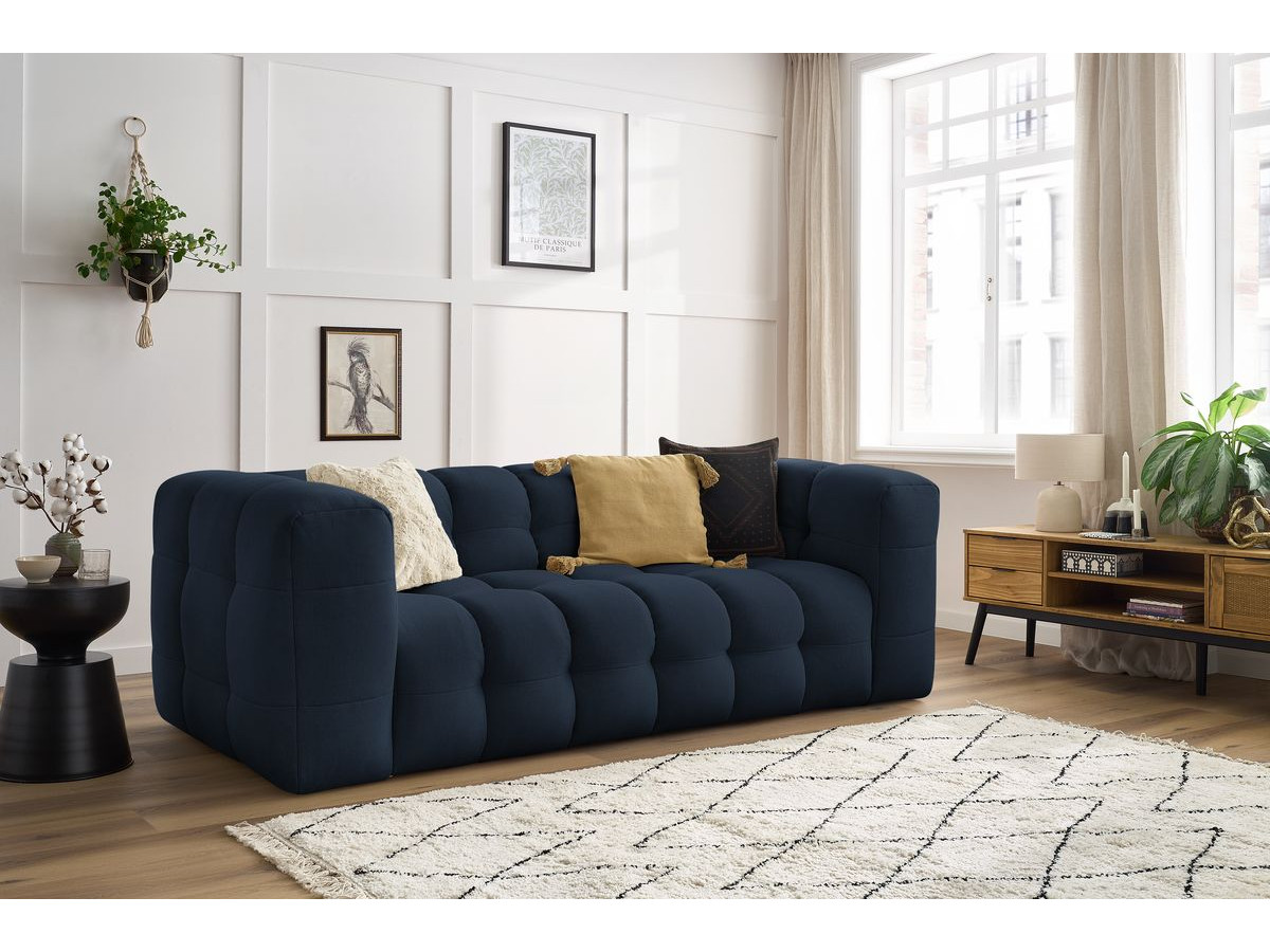 Bobochic Cloud Sofa 3-Sitzer Stoff Dunkelblau