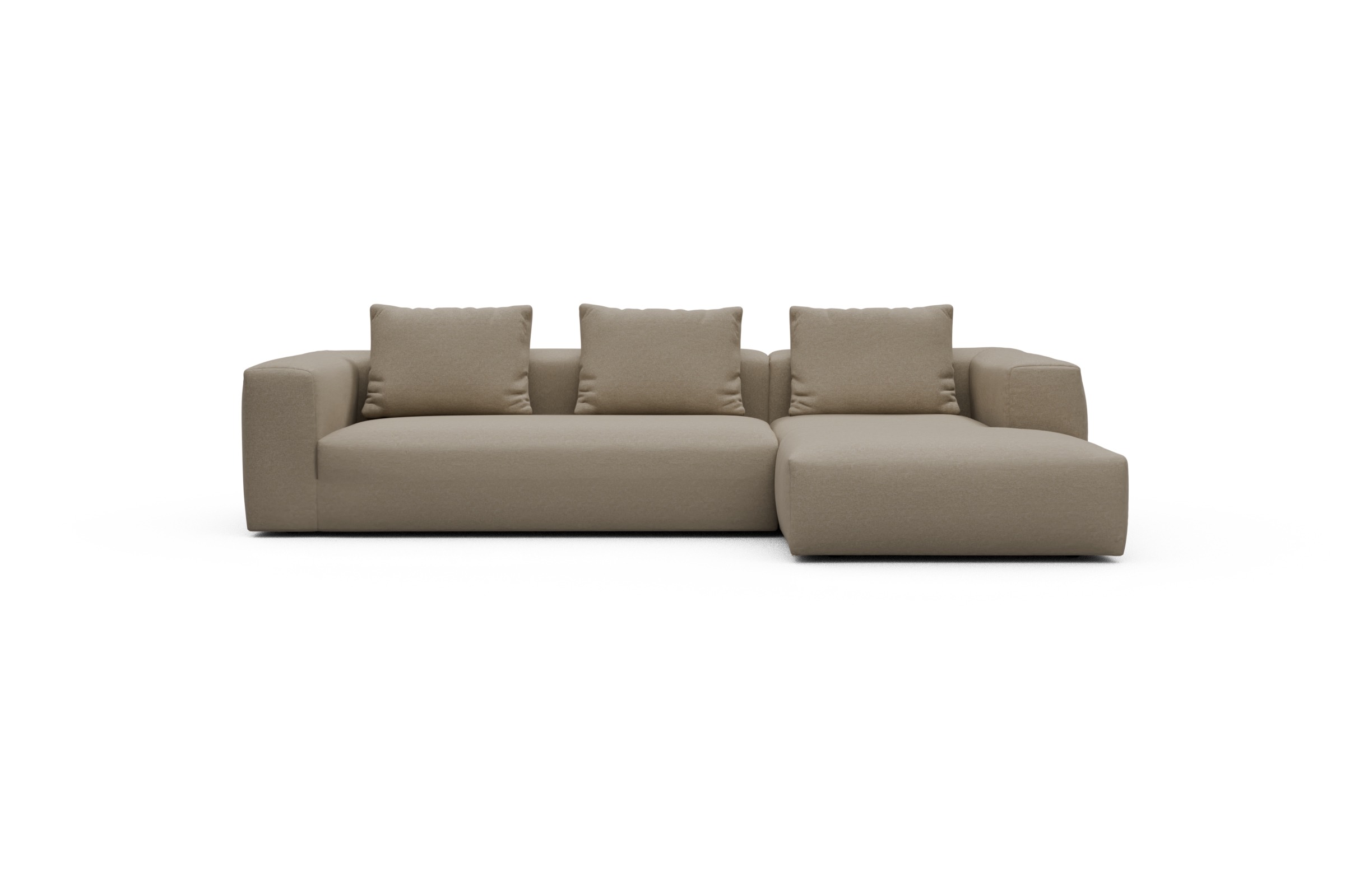 Skandi Home Ecksofa Fred Chaiselongue rechts mit 2,5-Sitzer Satya-Natural moebelfaktor
