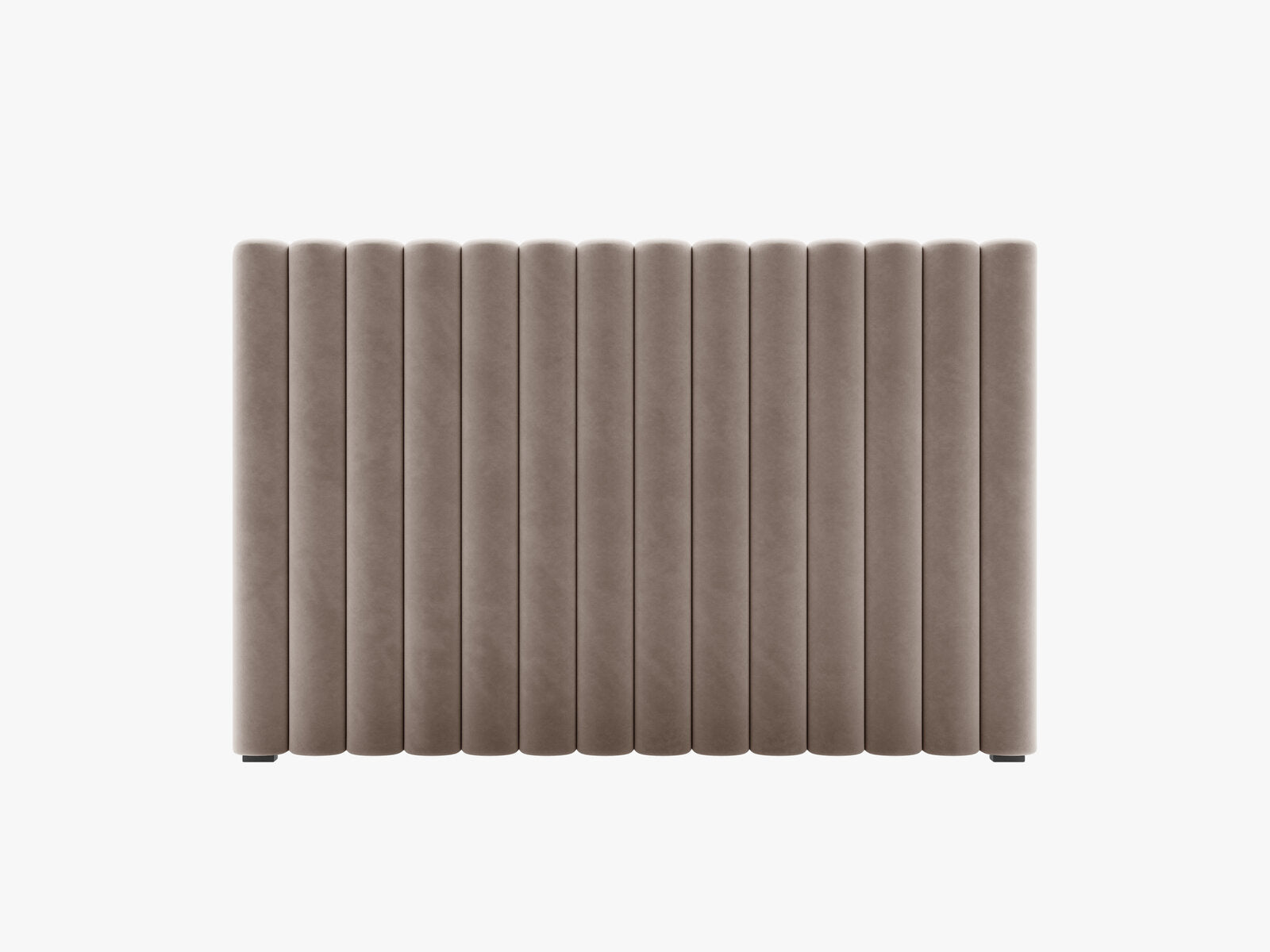 Micadoni Mistero Samtiger Kopfteil 80 cm Samt Paris Warmes Grau 140x95