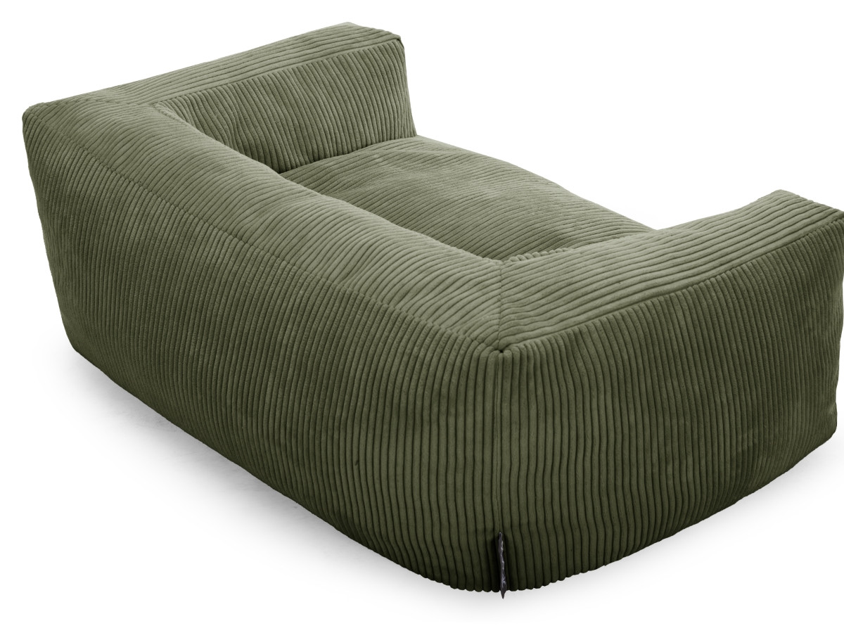 Bobochic Salto Hundekorb Cordsamt Grün, Größe M (80 cm)