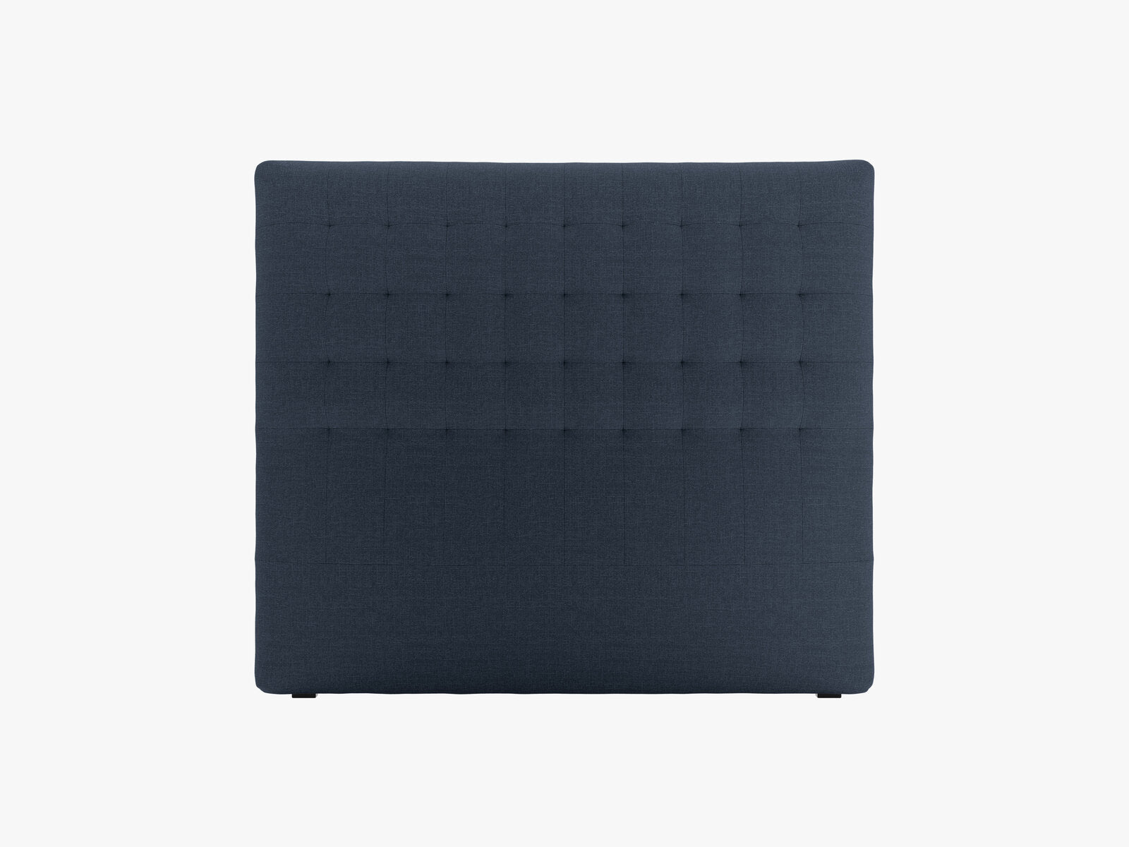 Micadoni Nova Samtiger Kopfteil 120 cm (H 120 cm) Strukturierter Stoff Liberty Marineblau 140x120