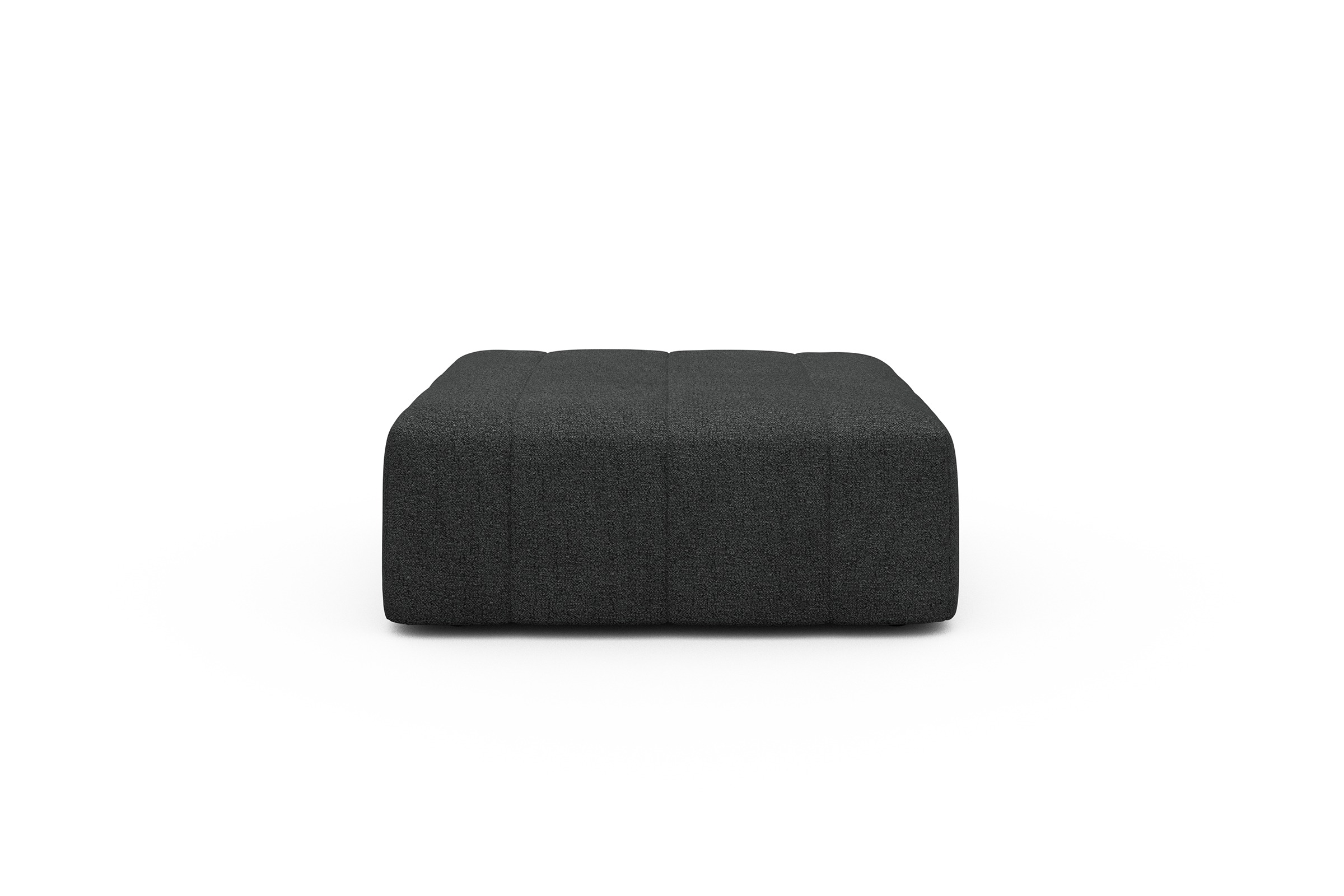 Sitzhocker Hugo Ottomane Boucle-Charcoal