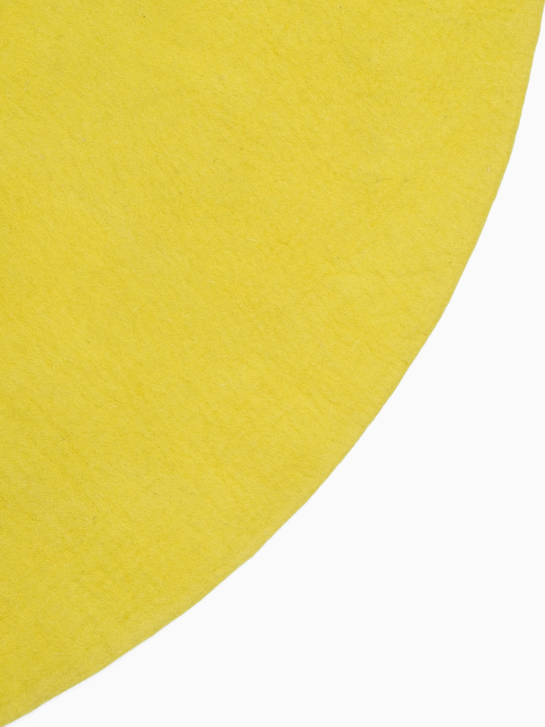 myfelt Kata Filzteppich Gelbgrün rund Ø 50 cm