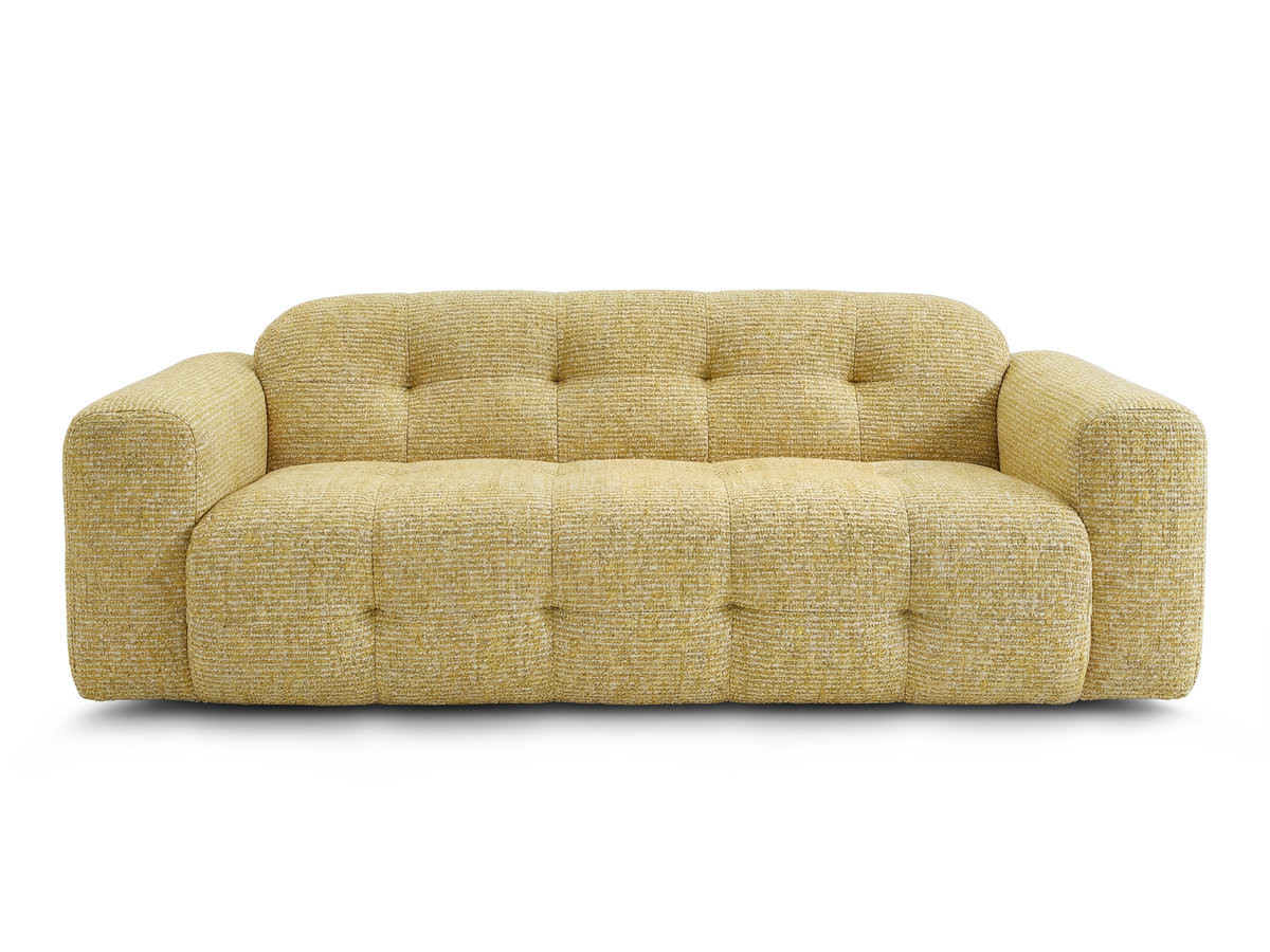 Bobochic Laura Sofa 3-Sitzer Melange-Stoff Gelb
