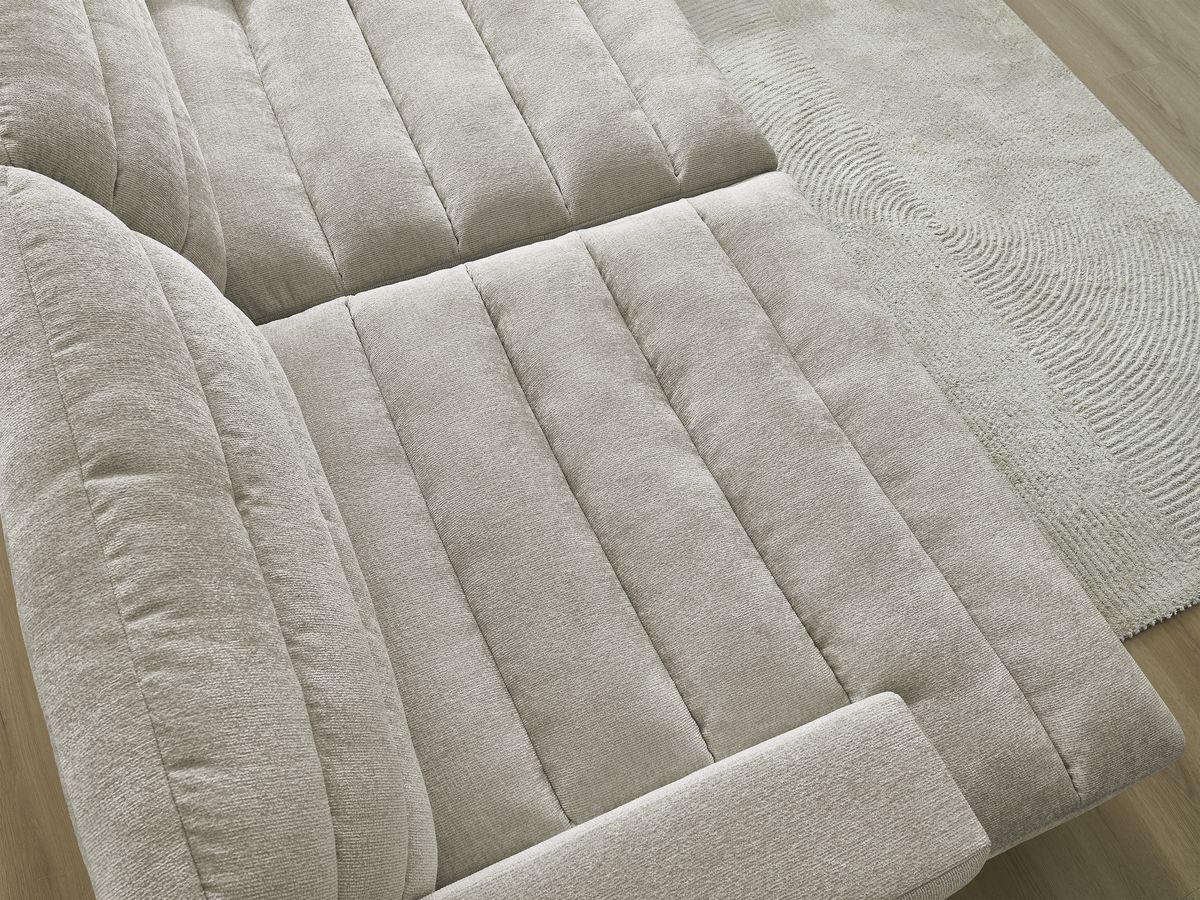 Bobochic Sierra Sofa 4-Sitzer Strukturstoff Taupe