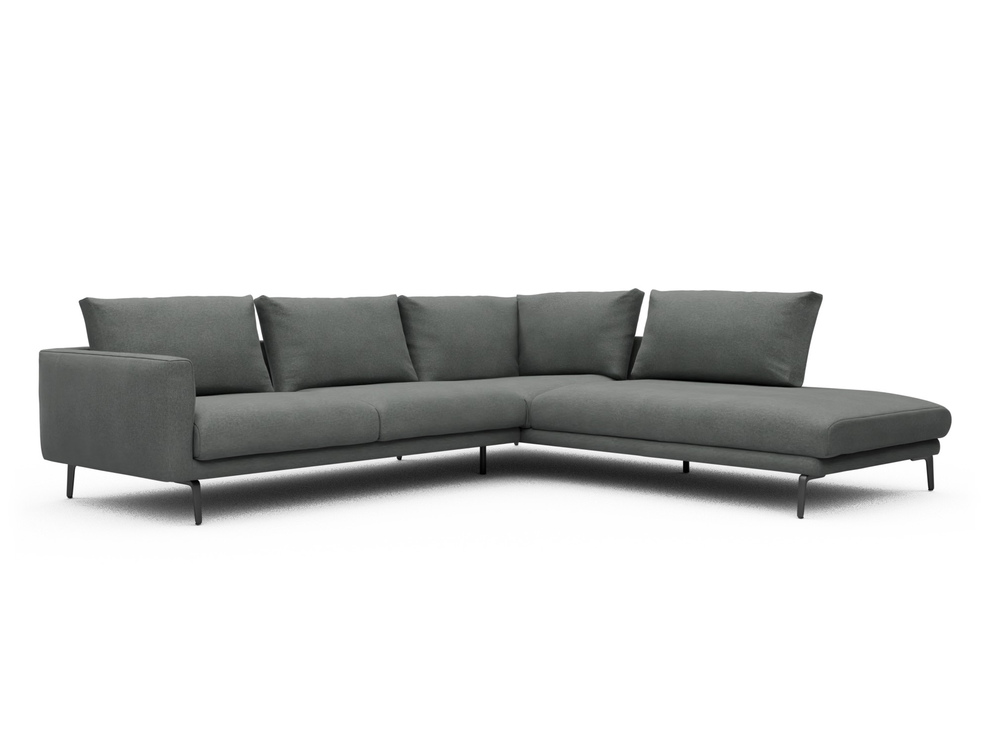Skandi Home Ecksofa Karl Relax-Ecke rechts mit 2,5-Sitzer Satya-Steel moebelfaktor
