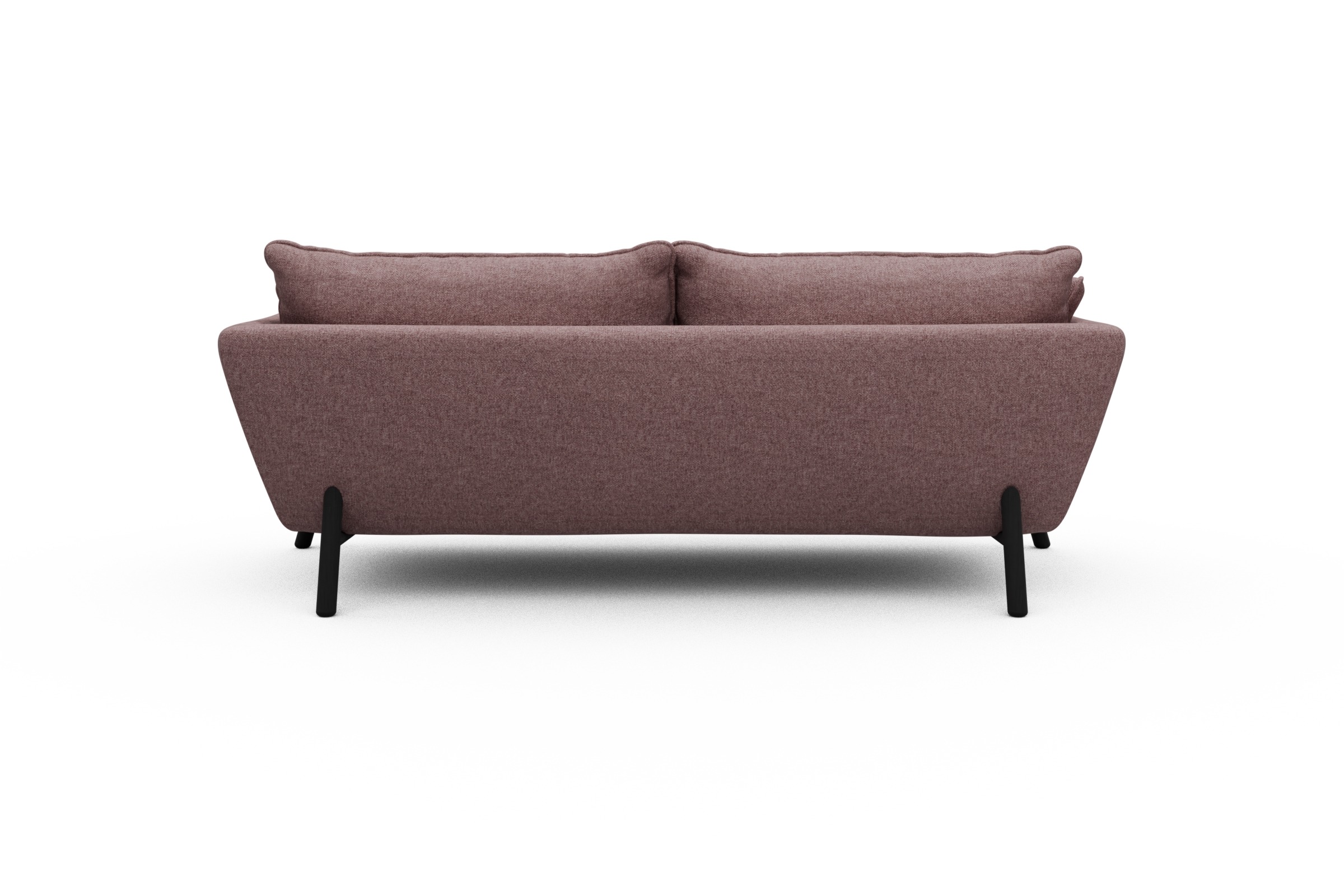 Sofa Emil PREMIUM 3-Sitzer Beinfarbe Eiche Schwarz Sama-Flamingo