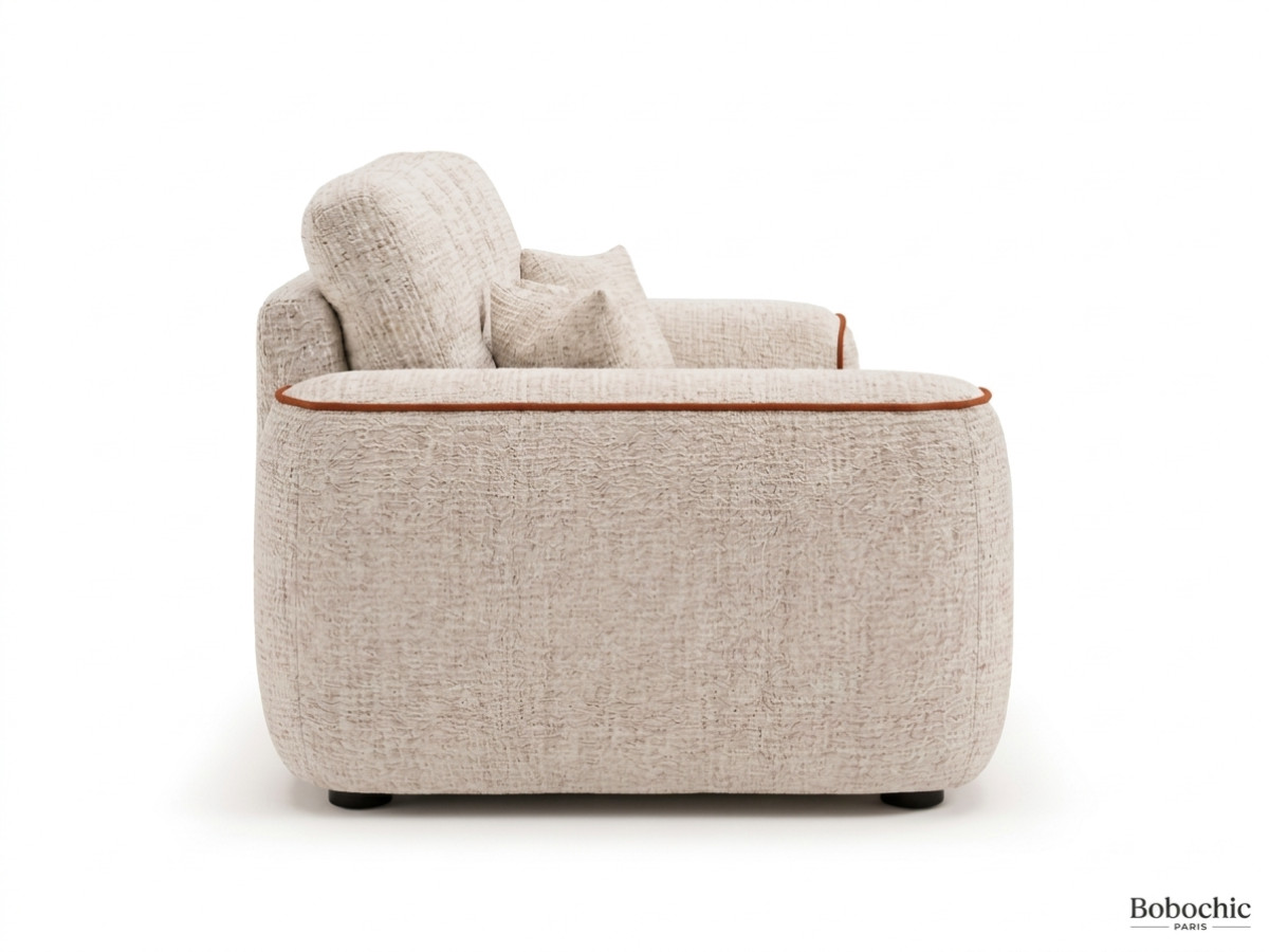 Bobochic Palais royal Sofa 3-Sitzer Chenille Orange