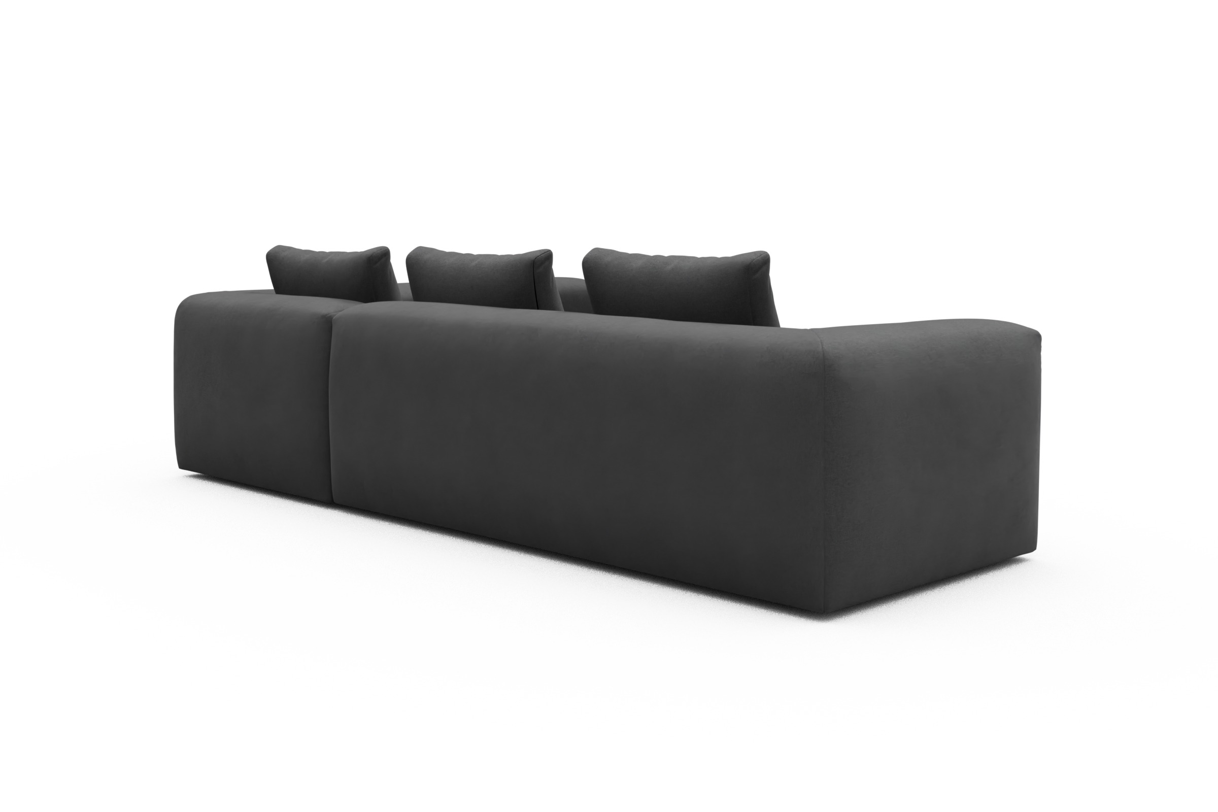 Ecksofa Fred 2x 2,5-Sitzer rechts offen Satya-Zinc