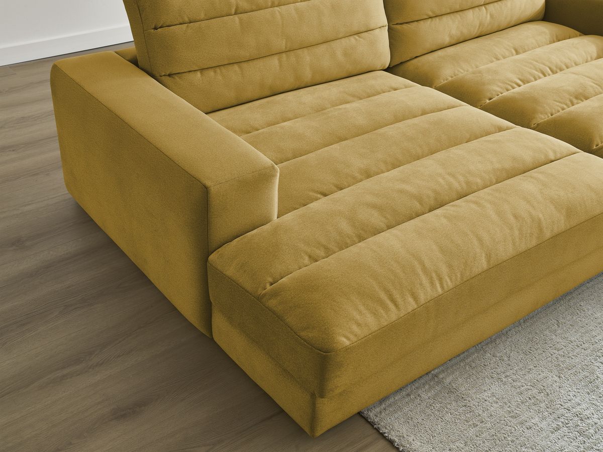 Bobochic Sierra Sofa 4-Sitzer Samt Gelb