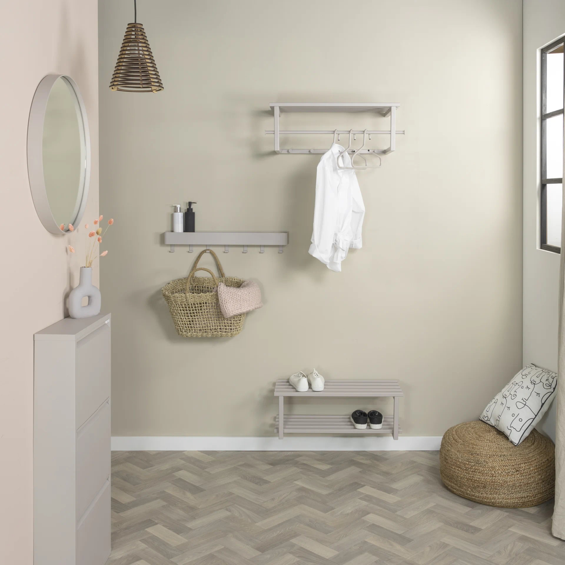 Spinder Design Wandgarderobe Marco Silky Taupe