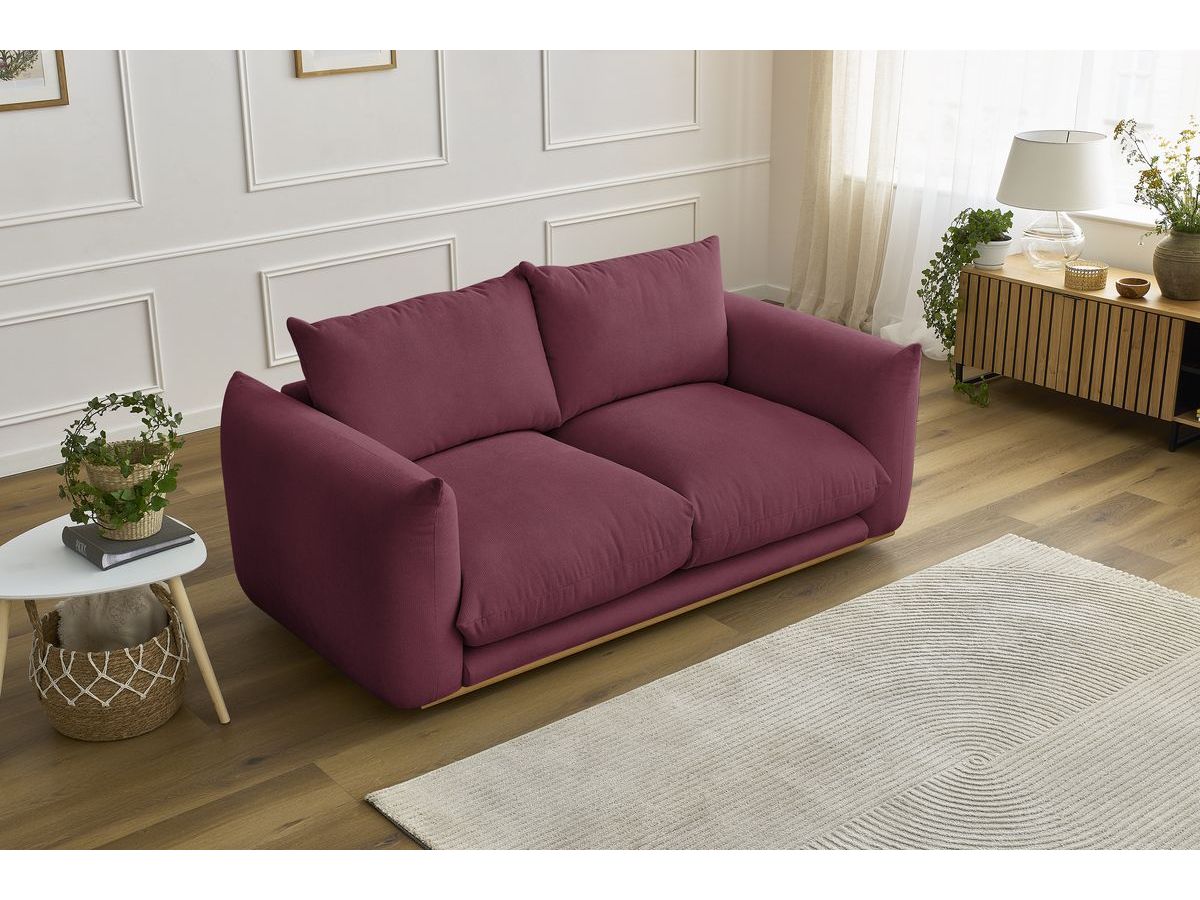 Bobochic Ernest Sofa 2-Sitzer Stoff Rot