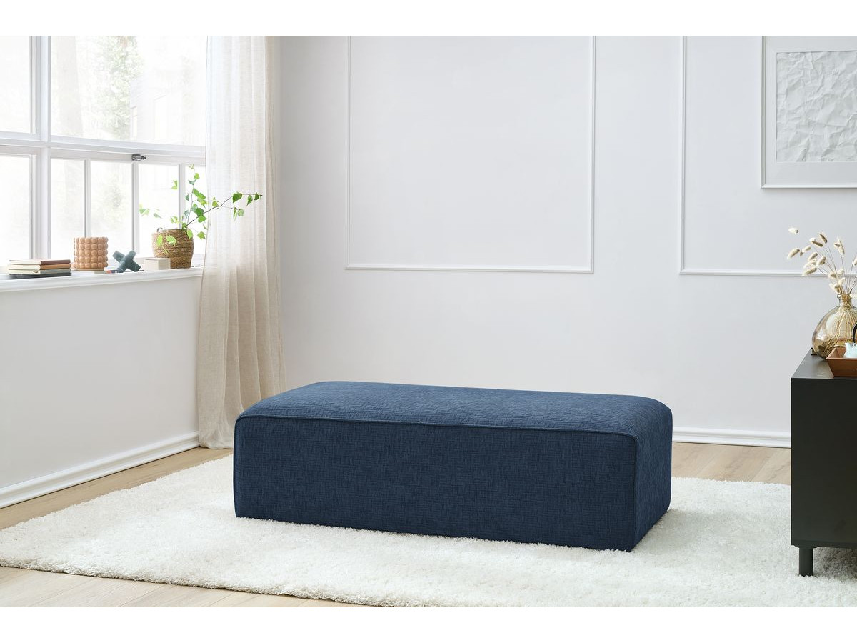 Bobochic Megeve Pouf Strukturstoff Dunkelblau