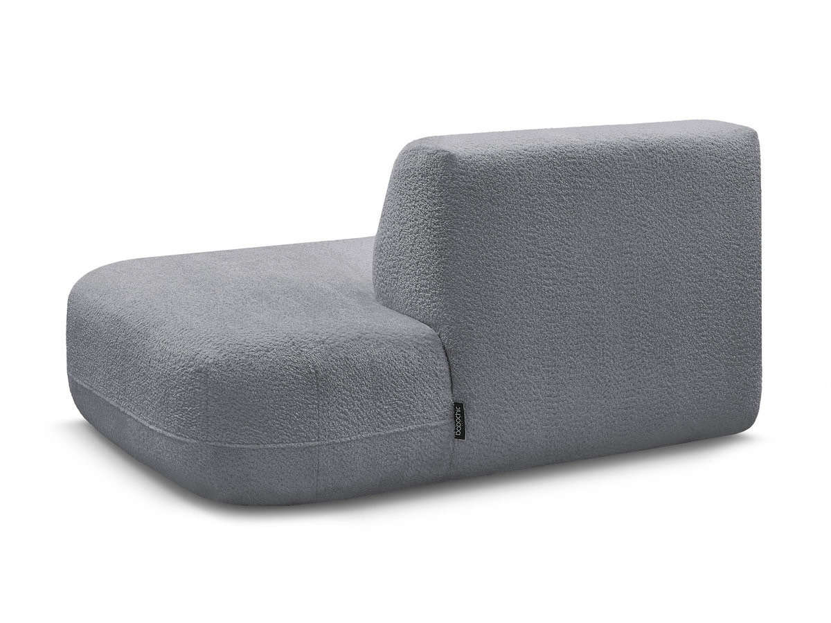 Bobochic Anda Sofamodul 2-Sitzer Chenille Grau Ecke rechts