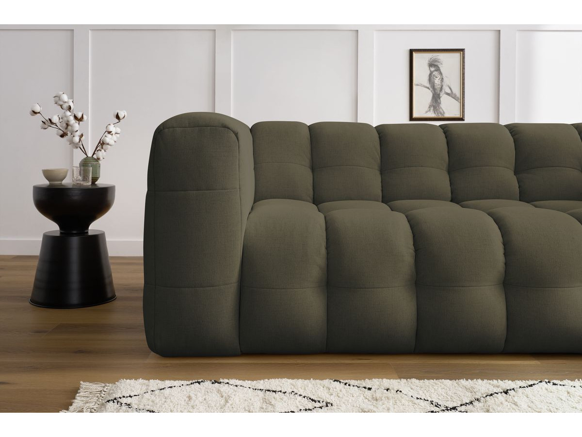 Bobochic Cloud Sofa 3-Sitzer Stoff Grün