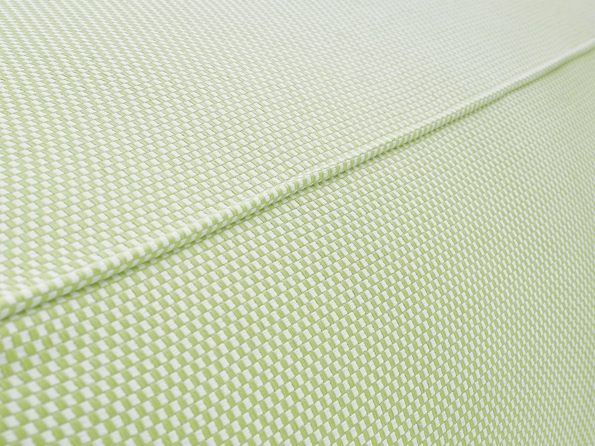 Bobochic Riviera Pouf 80 × 80 cm Melange-Stoff Grün