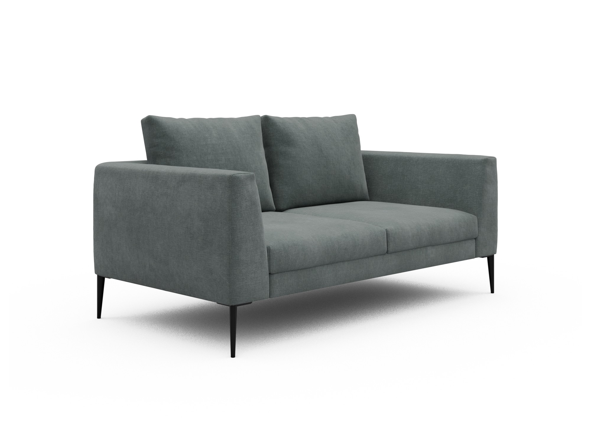 Skandi Home Sofa Paul 2-Sitzer Smooth-Silver-Grey moebelfaktor