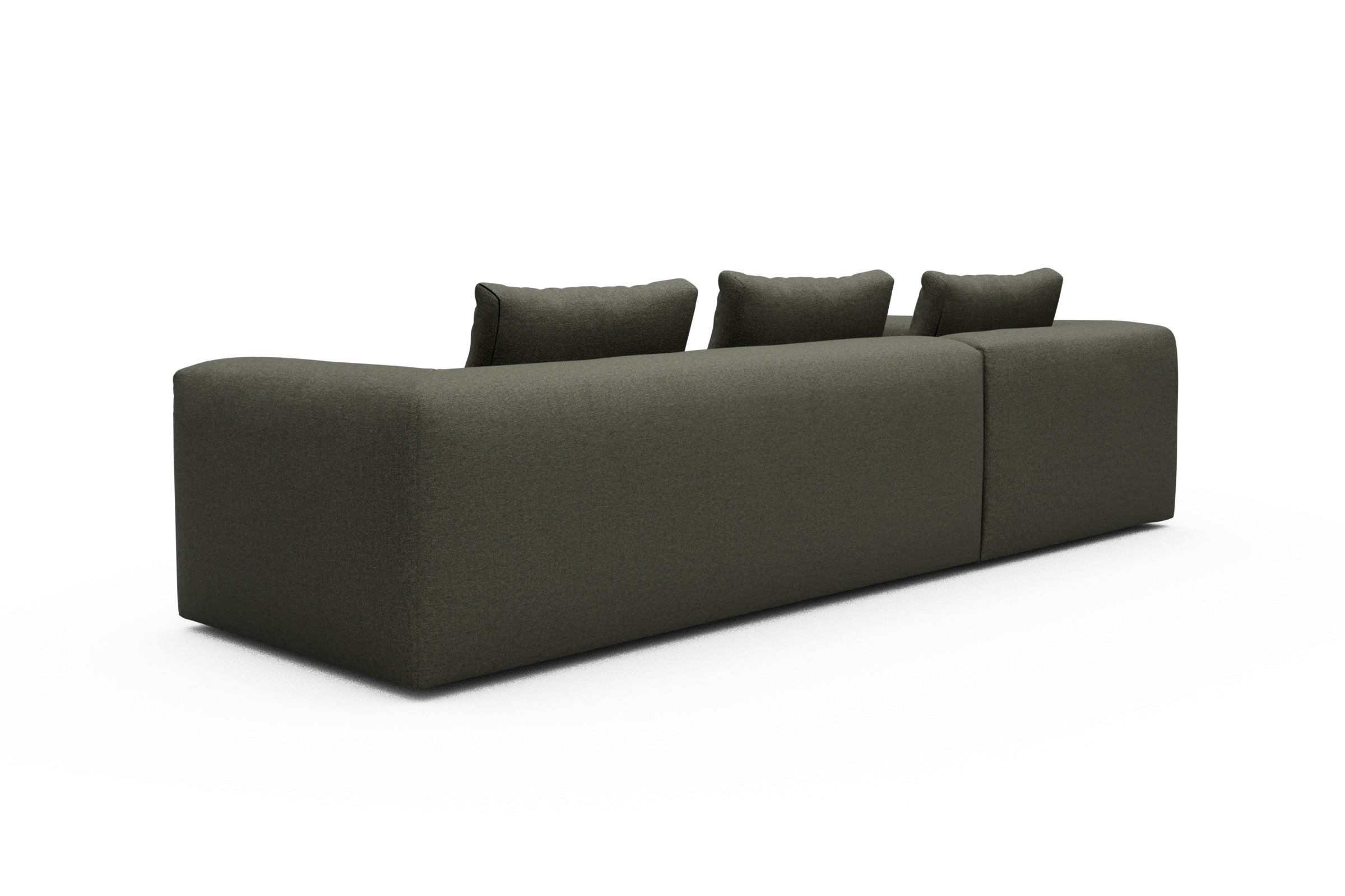 Ecksofa Fred Relax-Ecke links mit 2,5-Sitzer Sama-Winter-Moss