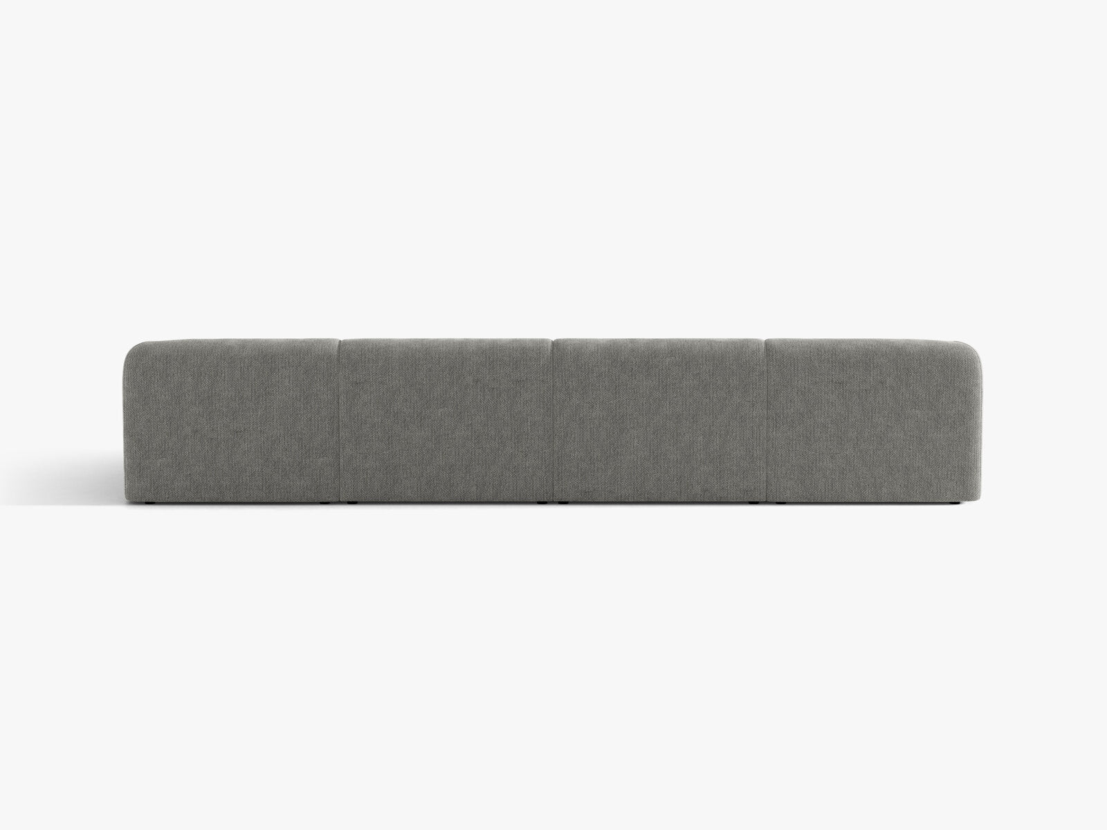 Micadoni Panorama-Sofa Miley 5-Sitzer Chenille Eden Hellgrau