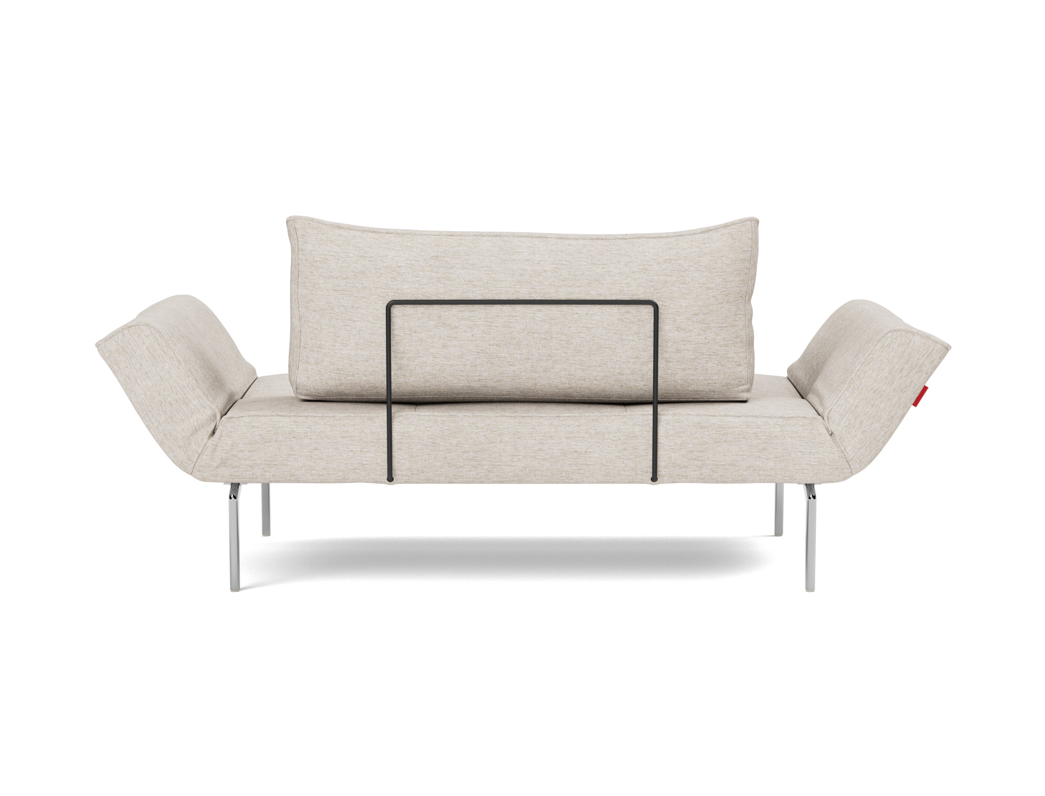 Tagesbett Zeal Chenille Yuveno 470-Natural Beine Straw Aluminium