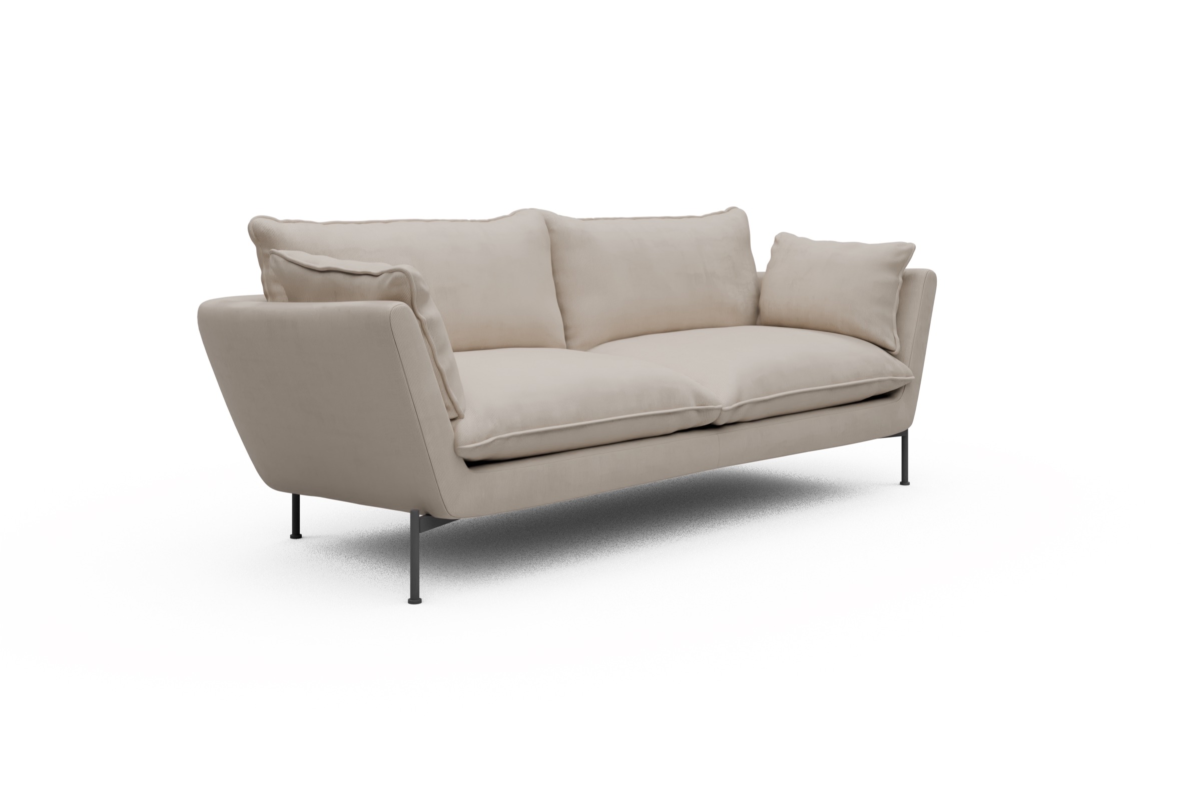 Sofa Anton PREMIUM 3-Sitzer Cordufine-Off-White