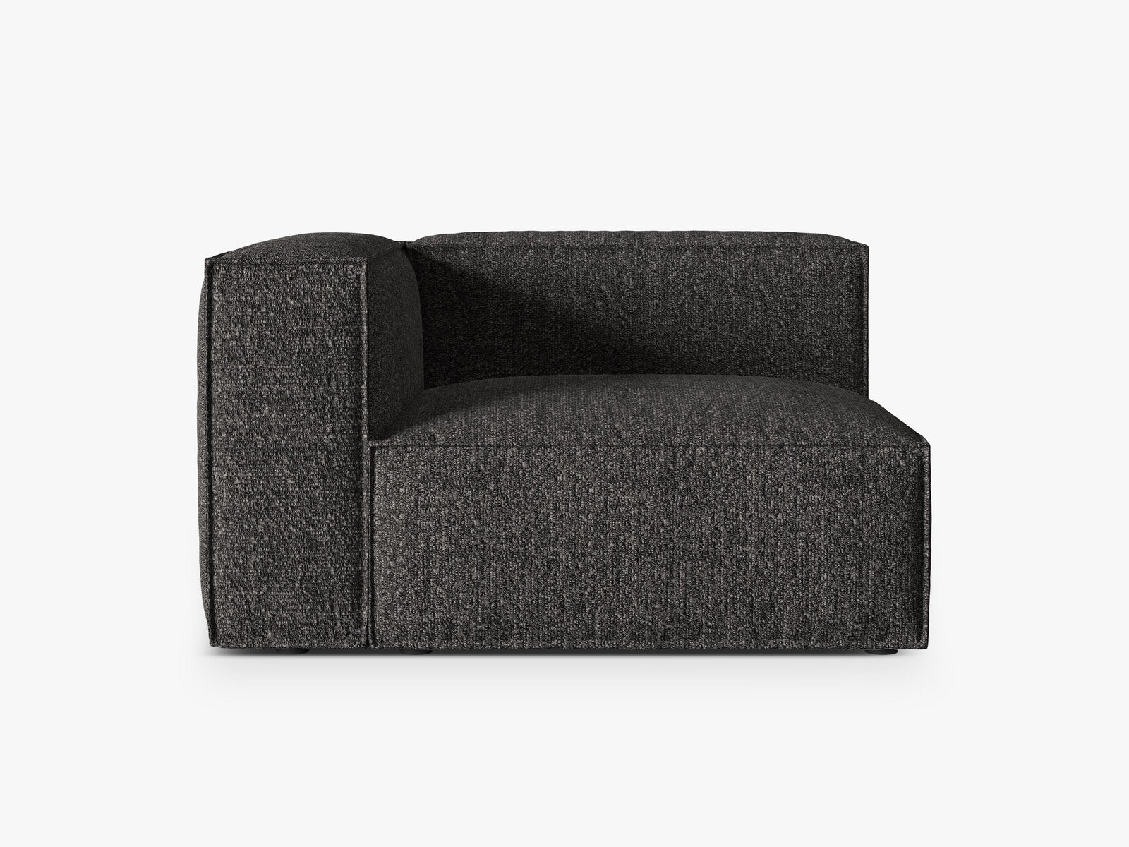 Micadoni Eckmodul Groß Nuria 1-Sitzer Links Boucle Anthrazit