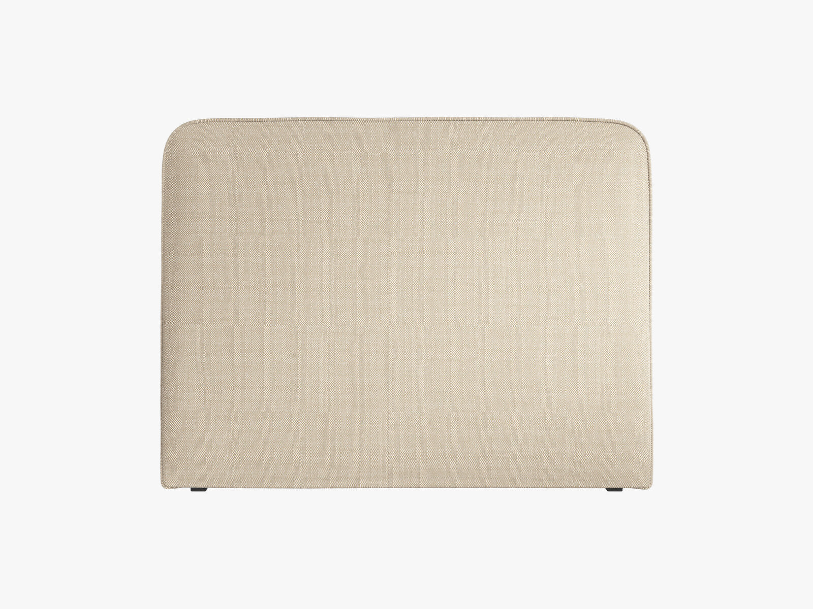 Micadoni Jamie Polster-Kopfteil Strukturierter Stoff Babel Beige 200x120