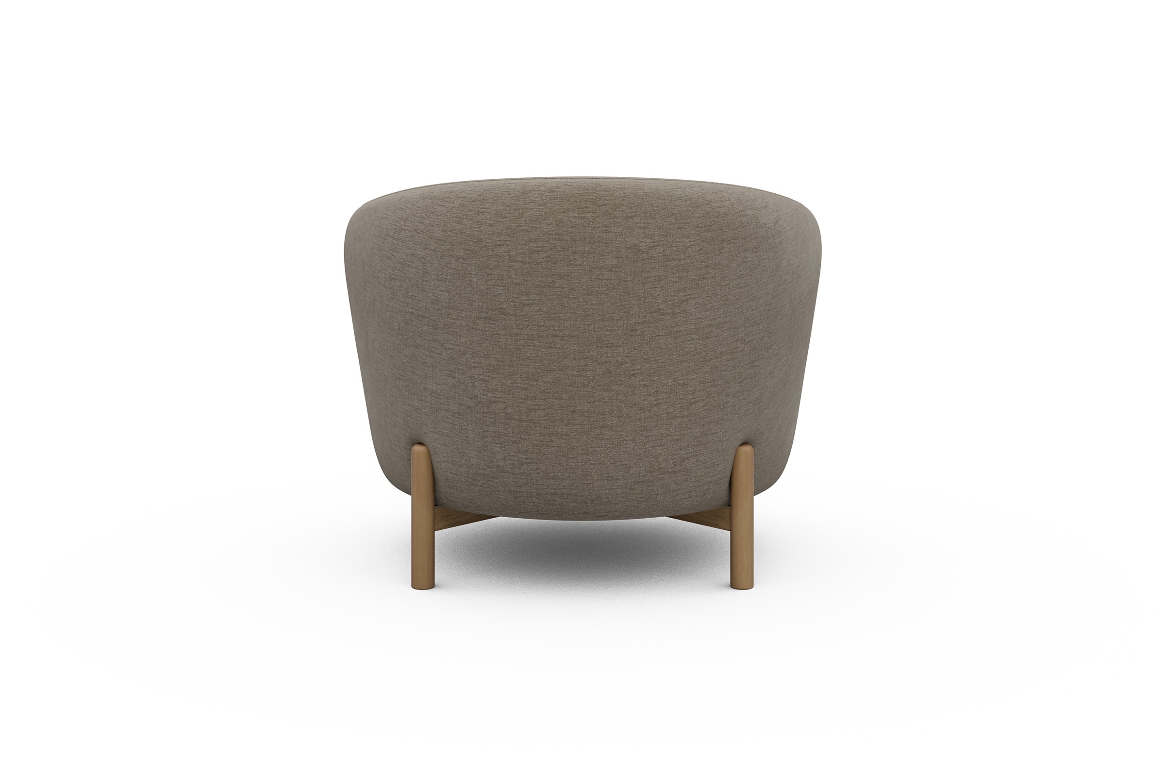 Sessel Ronda Holzbeine Eiche Natur Smooth-Beige