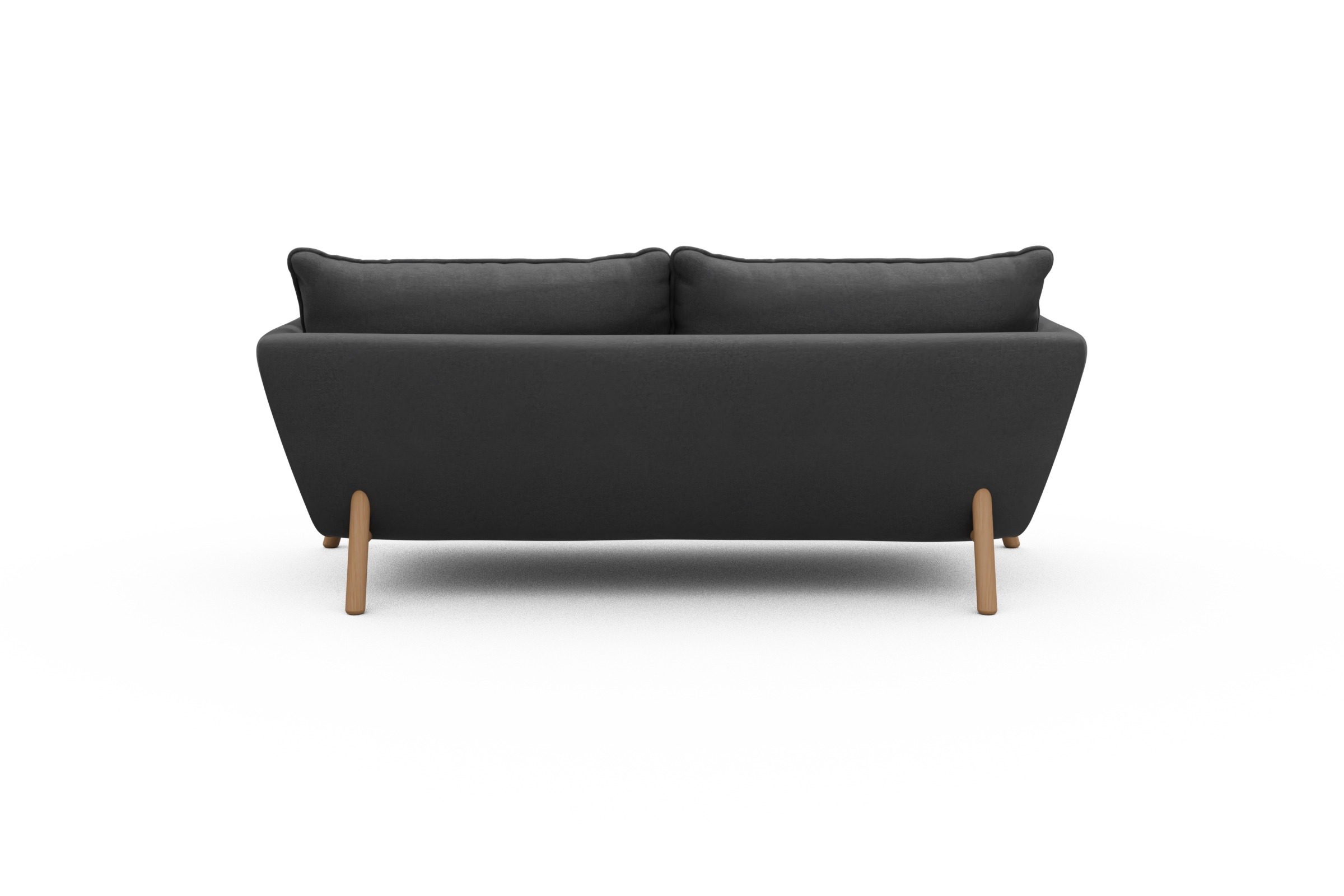 Sofa Emil PREMIUM 2-Sitzer Beinfarbe Eiche Natur Satya-Zinc