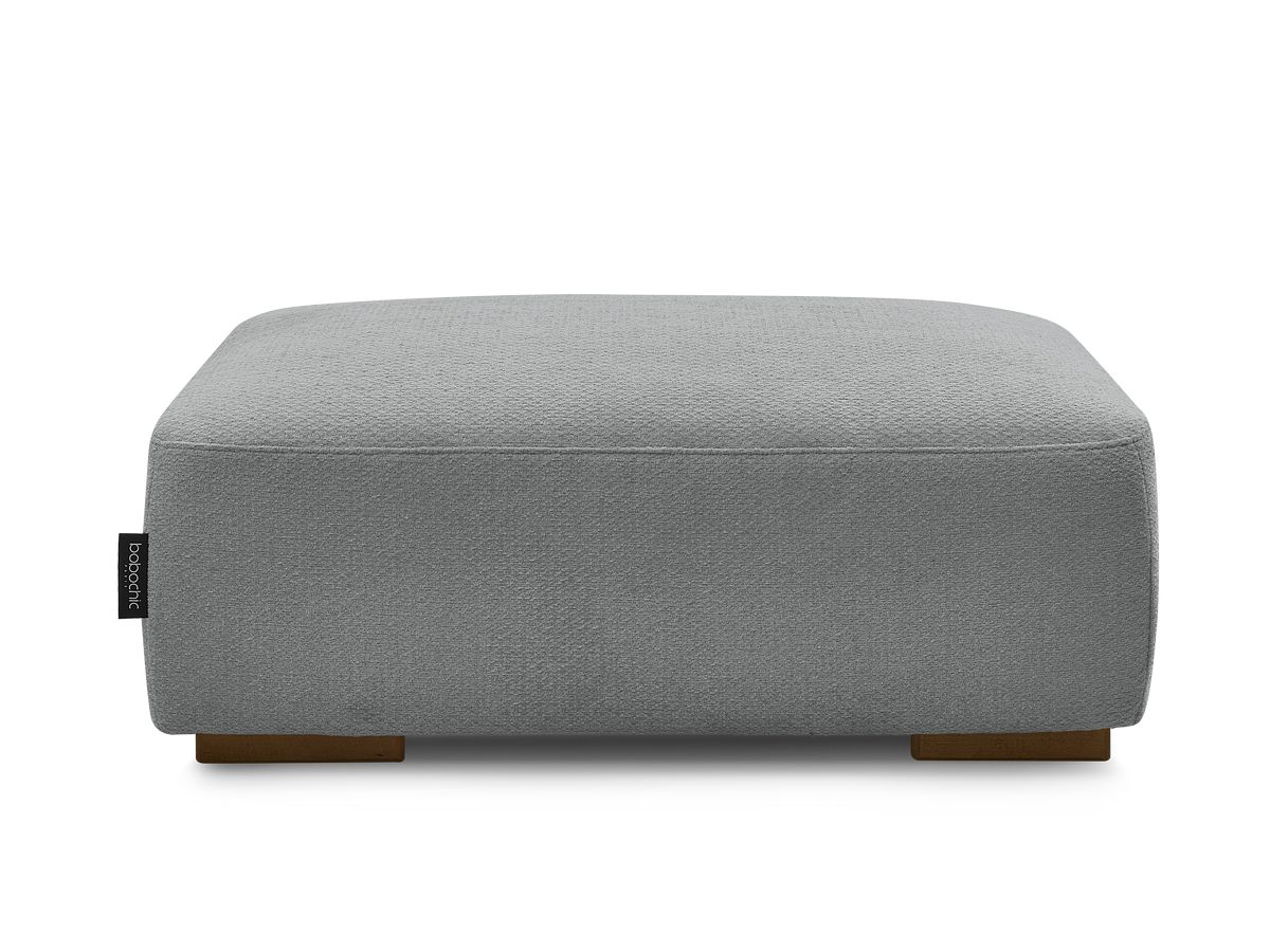 Bobochic Sidonie Pouf Melange-Stoff Dunkelgrau