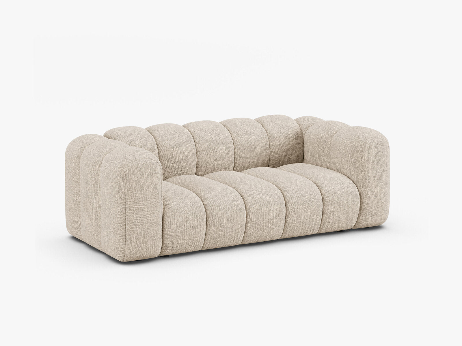 Micadoni Sofa Lupine 2-Sitzer Boucle Baloo Beige