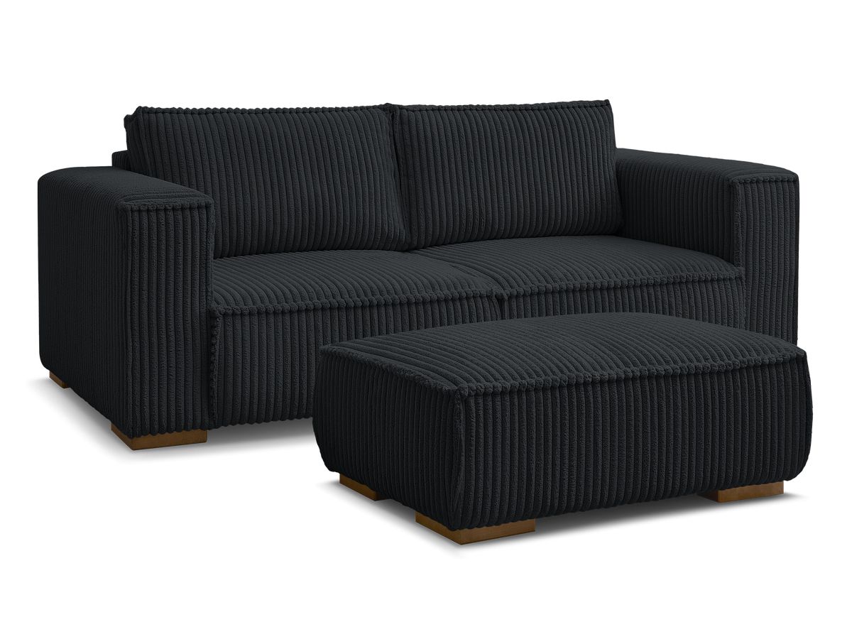 Bobochic Chelsea Sofa 3-Sitzer mit Pouf