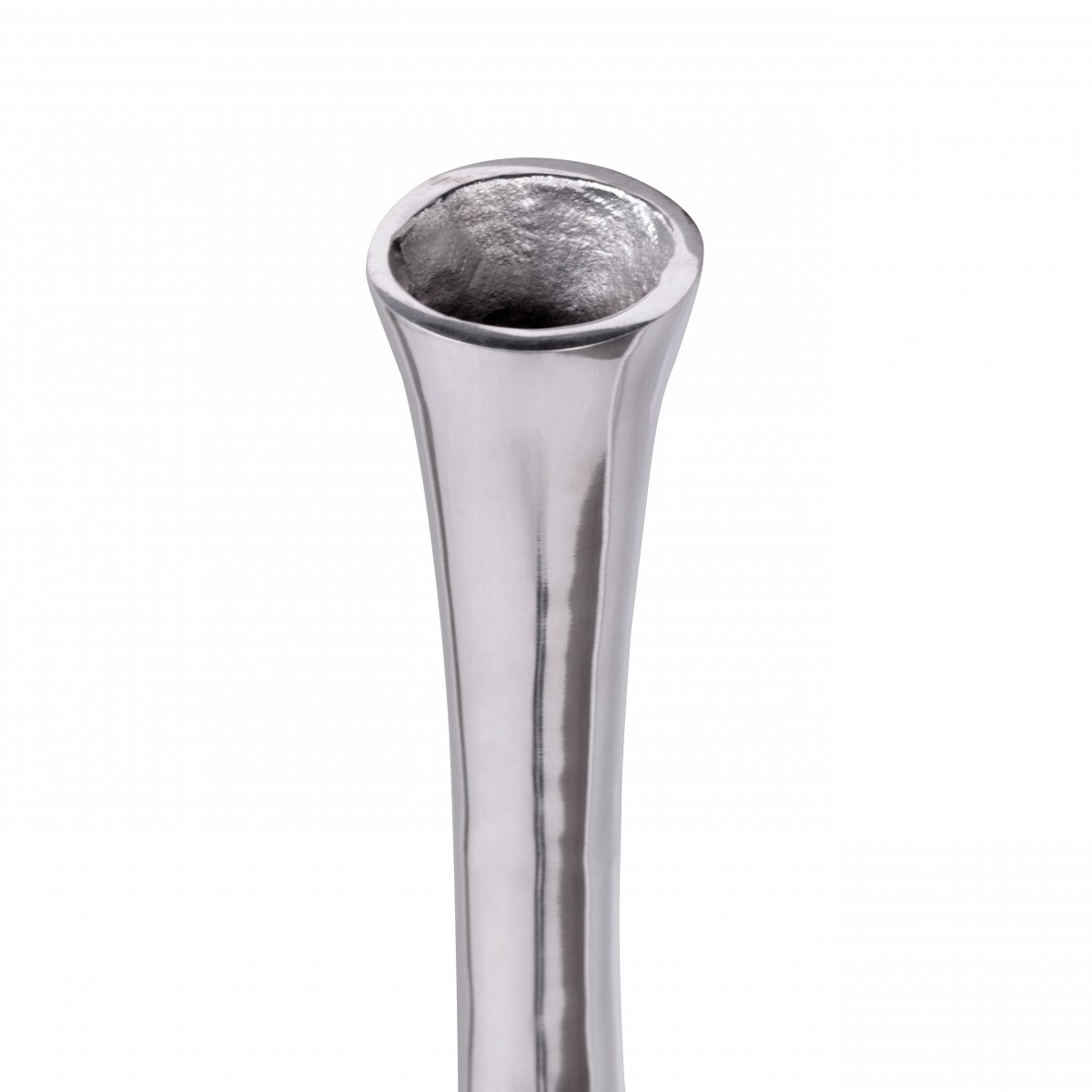 Bodenvase Bakken Aluminium Silber