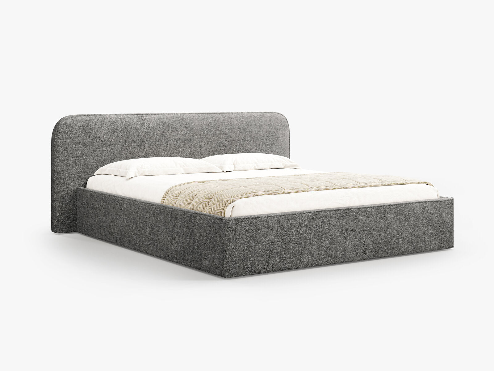 Micadoni Bett Elizabeth Boucle Graphit 140x200